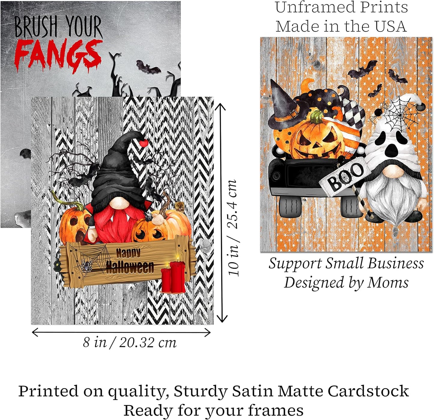 Funny Halloween Kitchen Themed Wall Art Print Decor