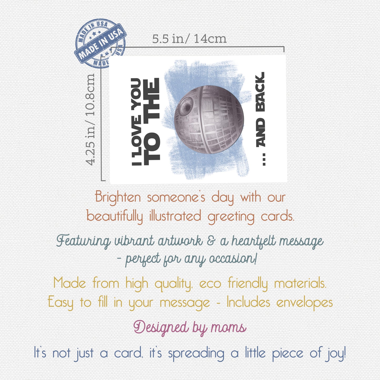 From A Galaxy Far Far Away Greeting Cards Blank All Occasion Set