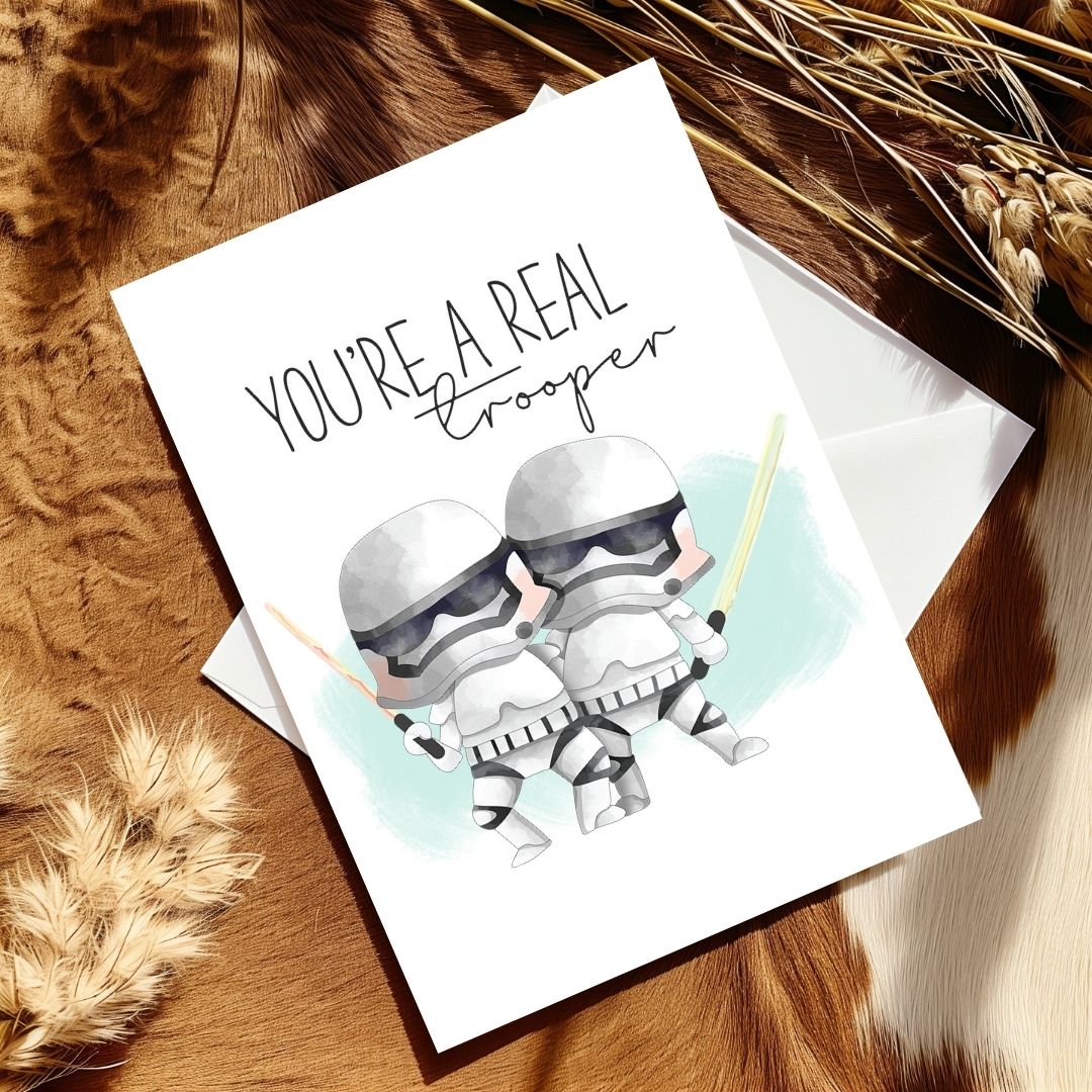 From A Galaxy Far Far Away Greeting Cards Blank All Occasion Set