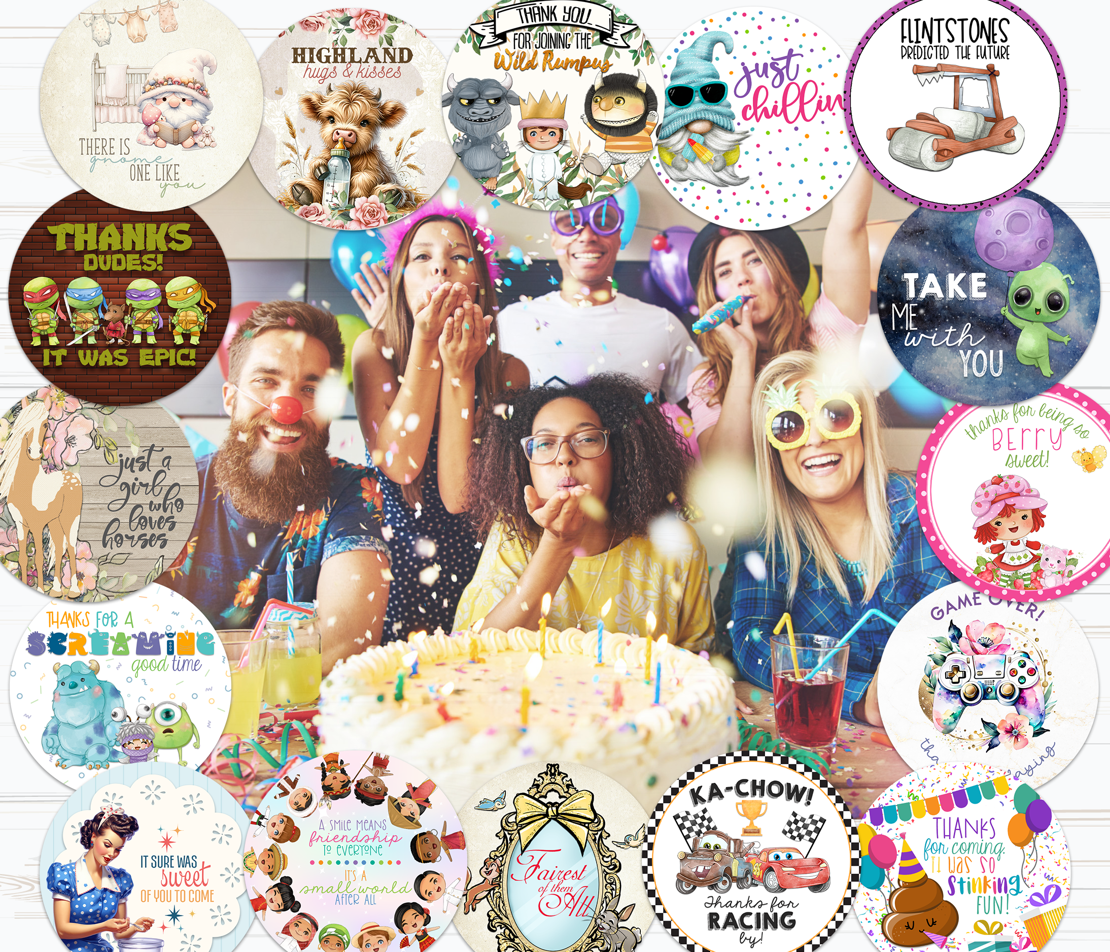 Party Favor Stickers