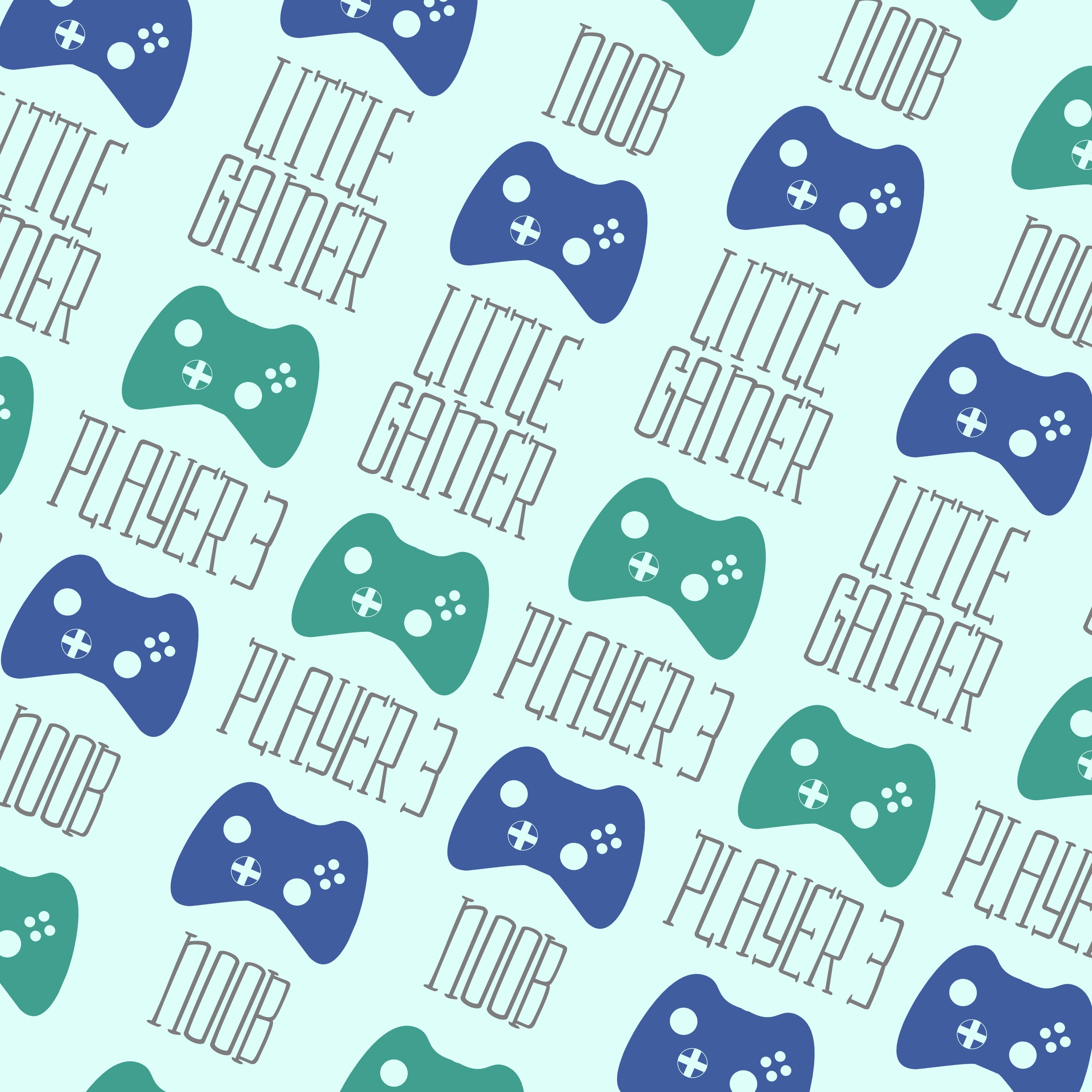 Video Game Baby Blanket for Boys — Soft Minky Swaddle 30x40 Gamer Nursery Gift