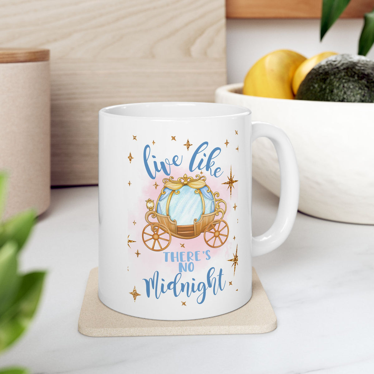 Live Like There's No Midnight – Magical Carriage Coffee Mug (11oz, 15oz)