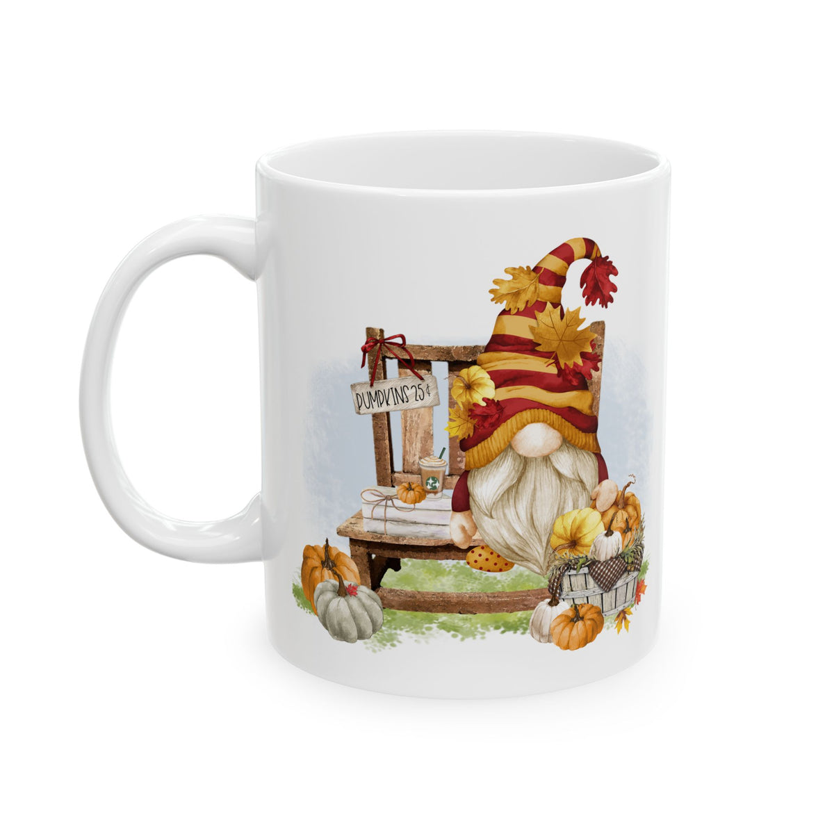 Pumpkins For Sale – Rustic Gnome Fall Coffee Mug (11oz, 15oz)