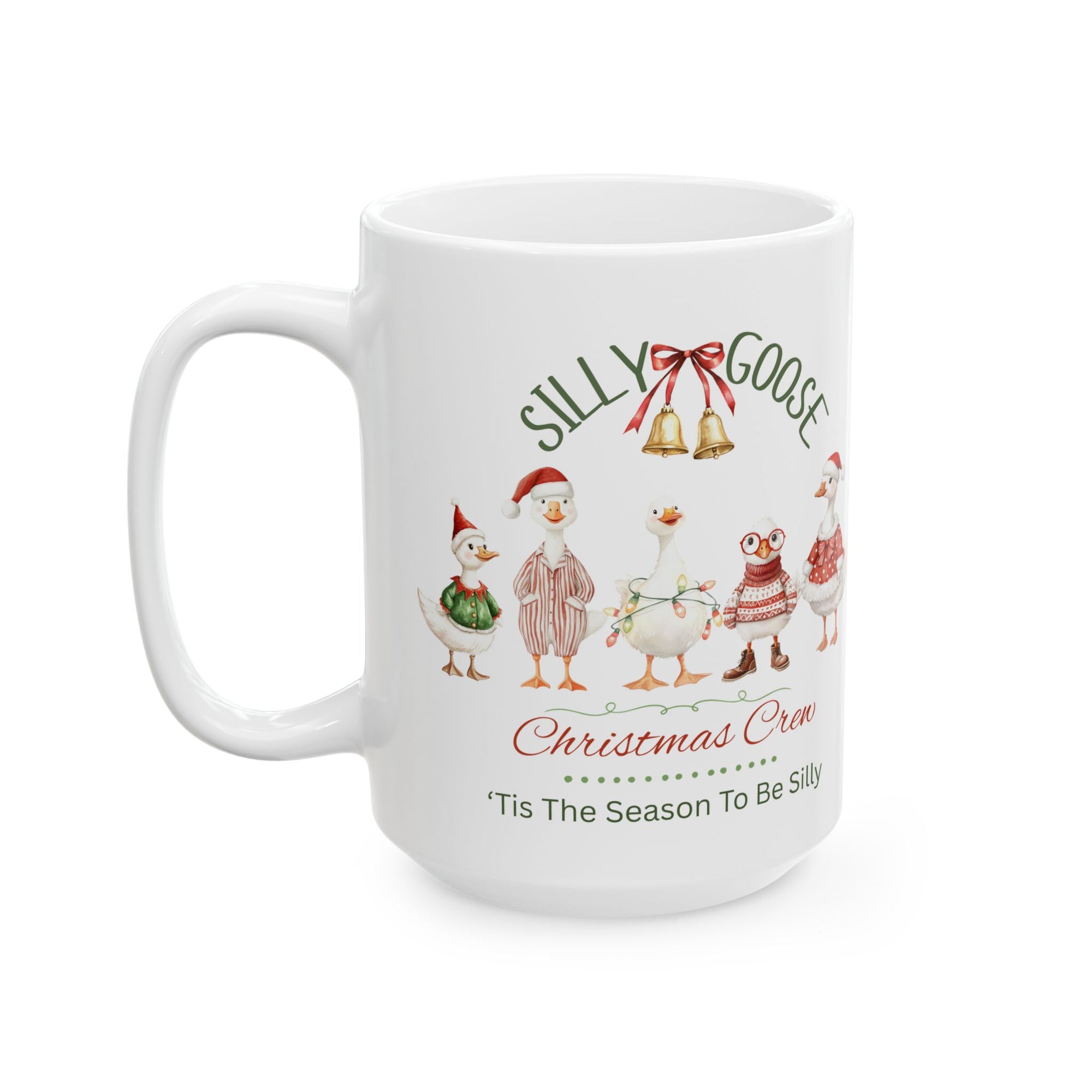 Christmas Goose Crew Mug — Cute Holiday Family Holiday Mug (11oz & 15oz)