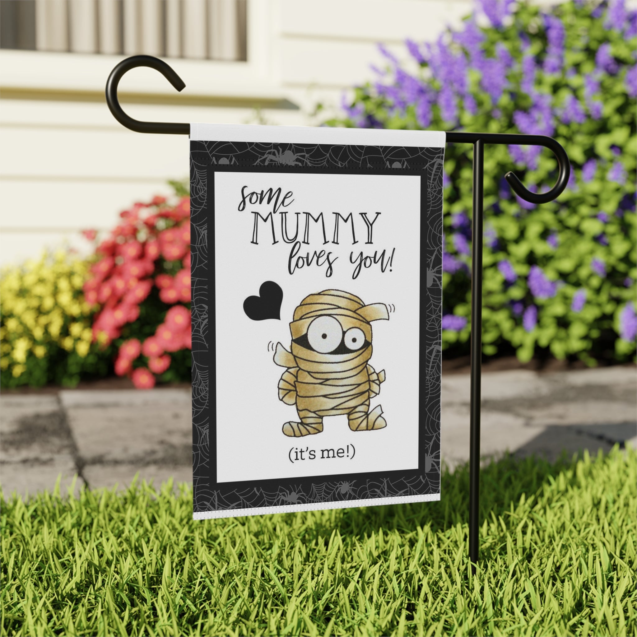 Some Mummy Loves You Halloween Garden Flag 12x18 – Funny Yard Decor