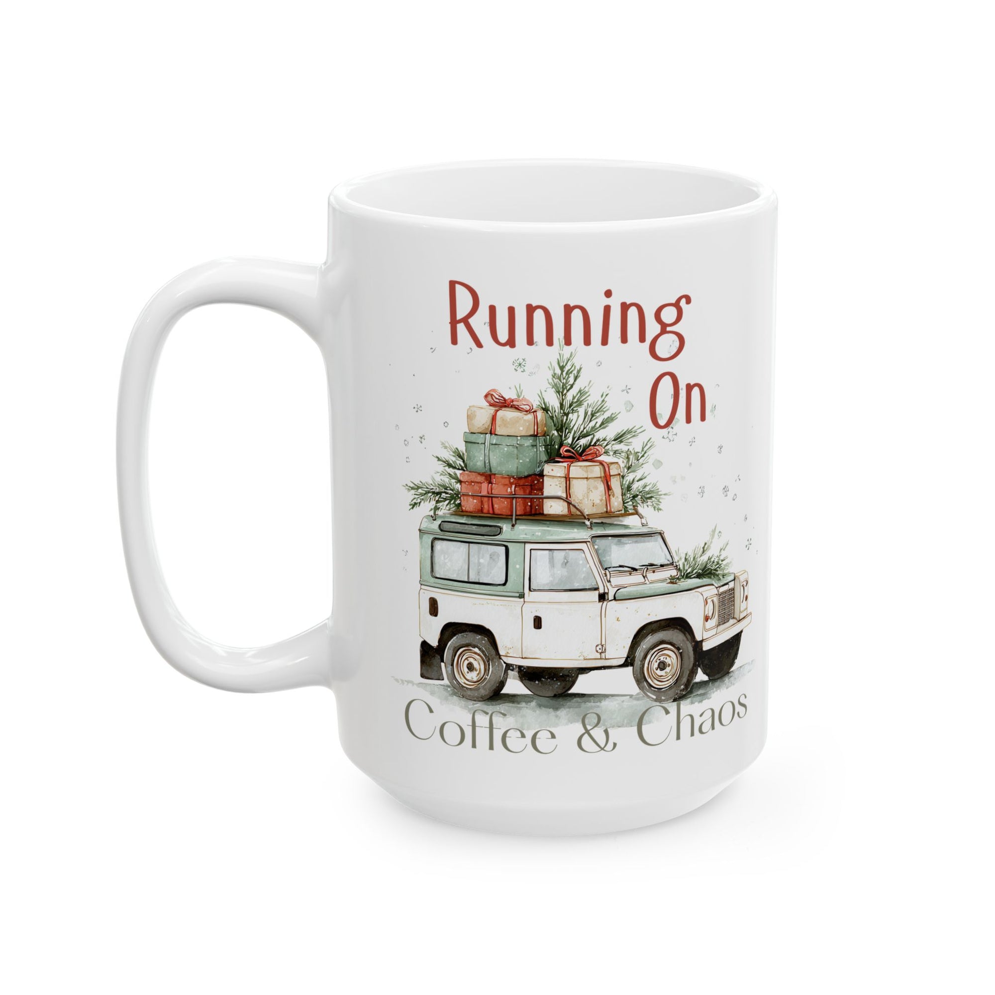 Christmas Truck Coffee Mug – Rustic Holiday Vintage Truck with Gifts (11oz, 15oz)