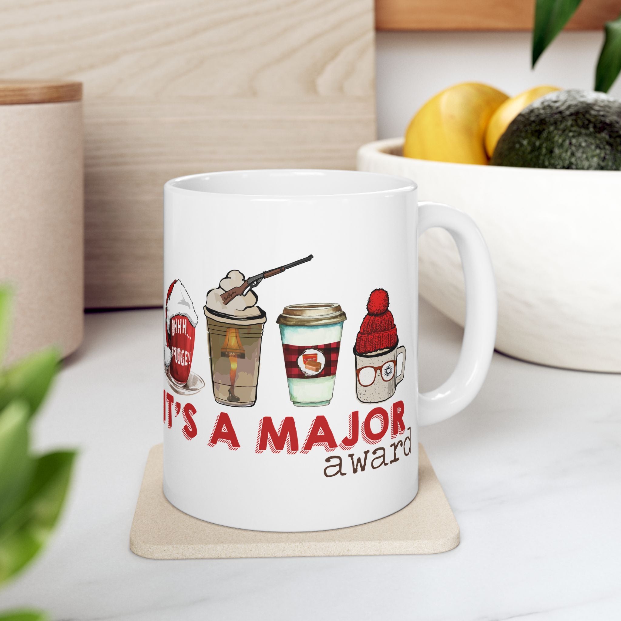 It's A Major Award - Funny Christmas Coffee Movie Themed Mug