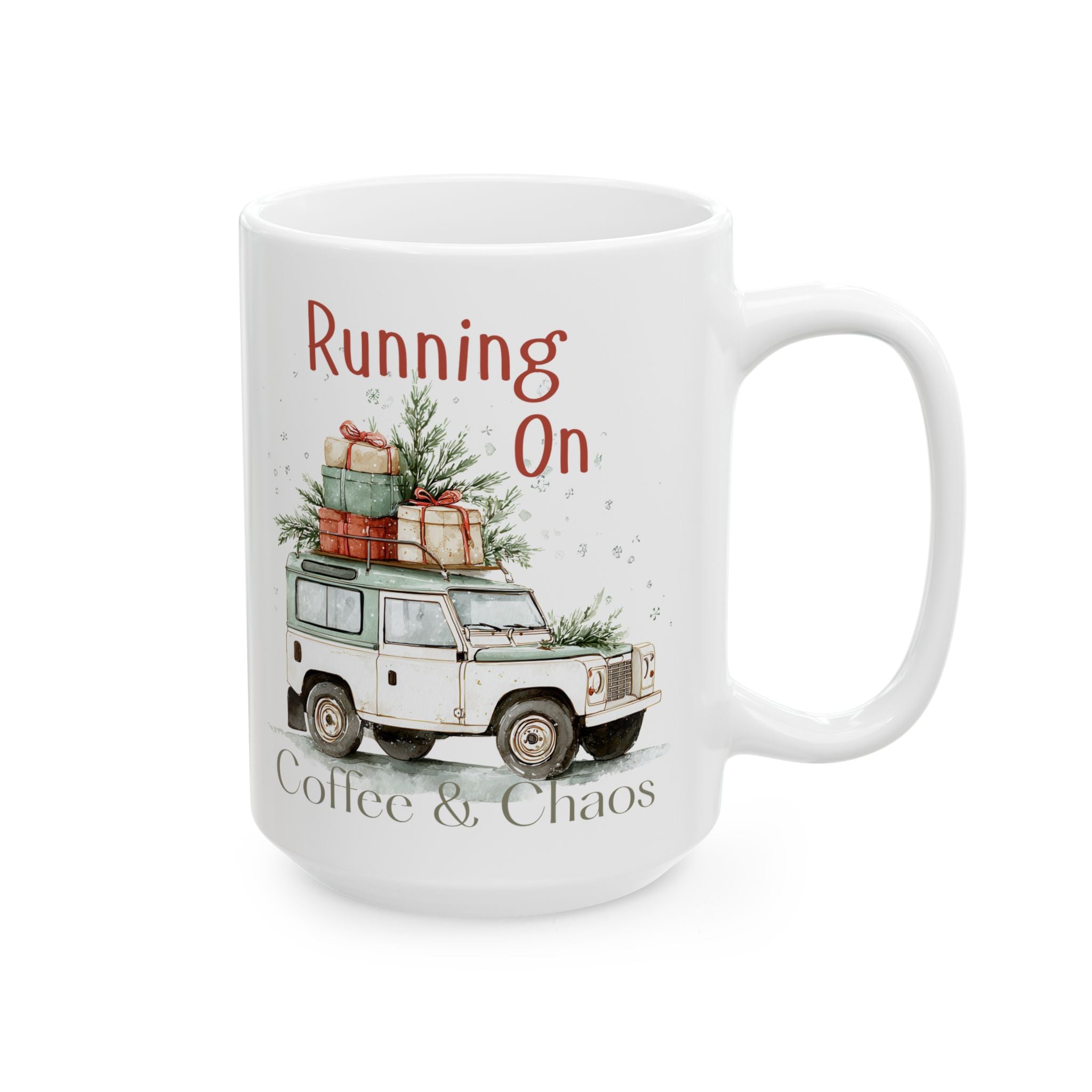 Christmas Truck Coffee Mug – Rustic Holiday Vintage Truck with Gifts (11oz, 15oz)