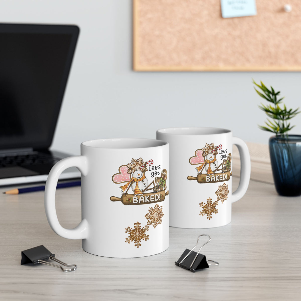 Let's Get Baked – Funny Gingerbread Christmas Coffee Mug (11oz, 15oz)