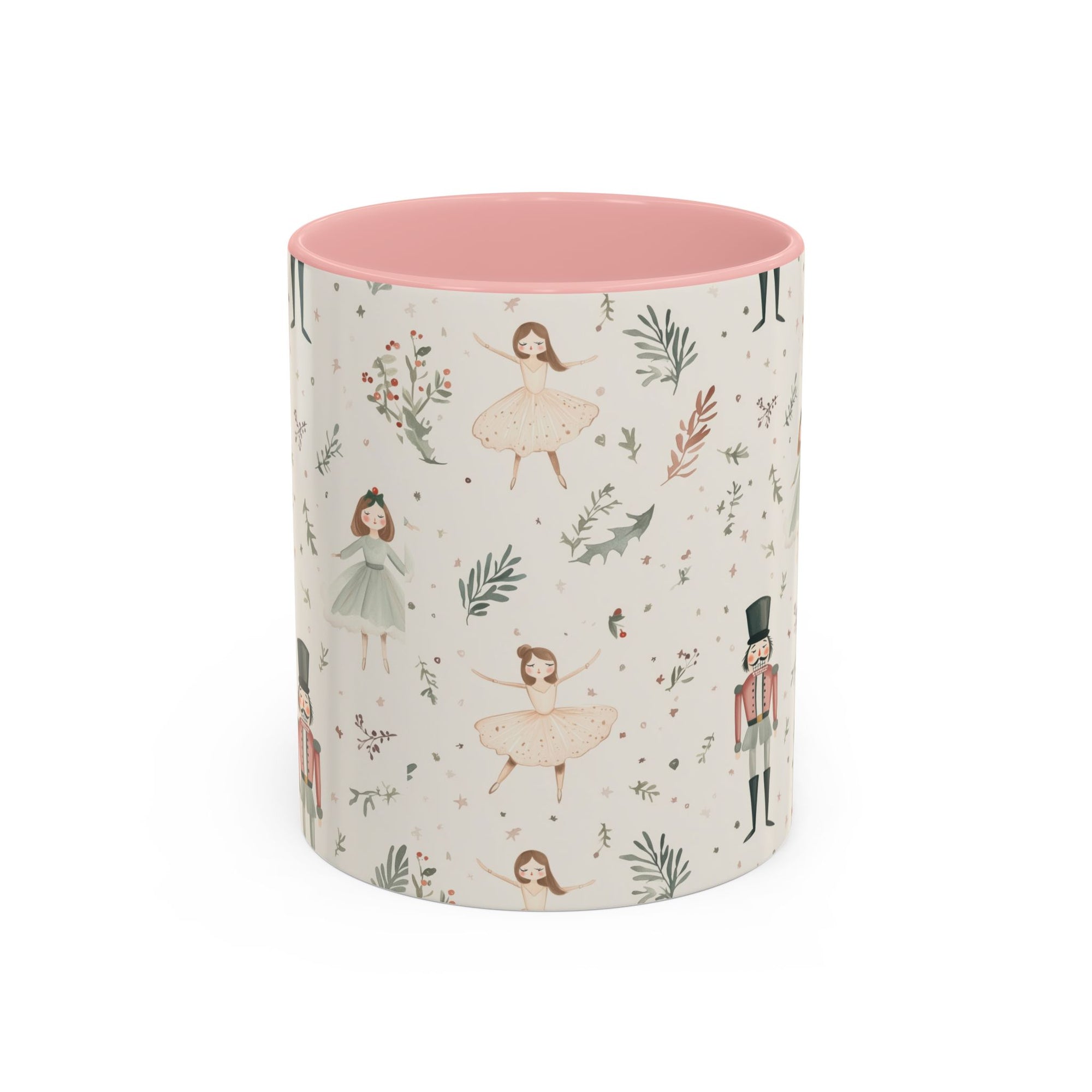 Beautiful Soft Pink Nutcracker Ballet Themed Coffee Drink Mug