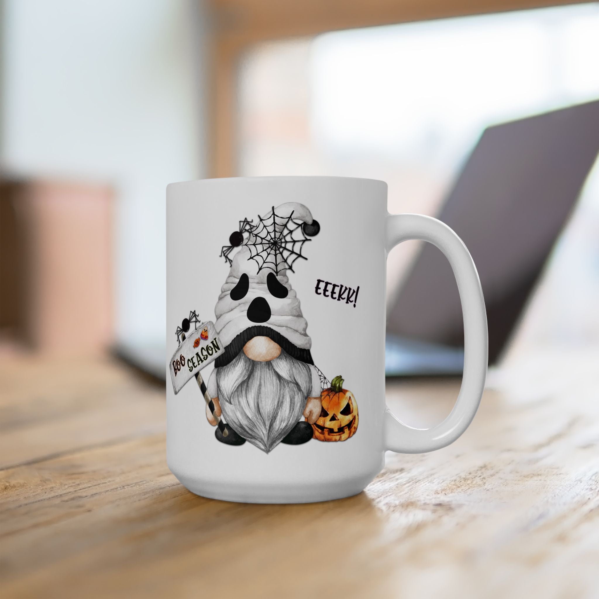 It's Boo Season – Cute Gnome Ghost Funny Halloween Coffee Mug (11oz, 15oz)