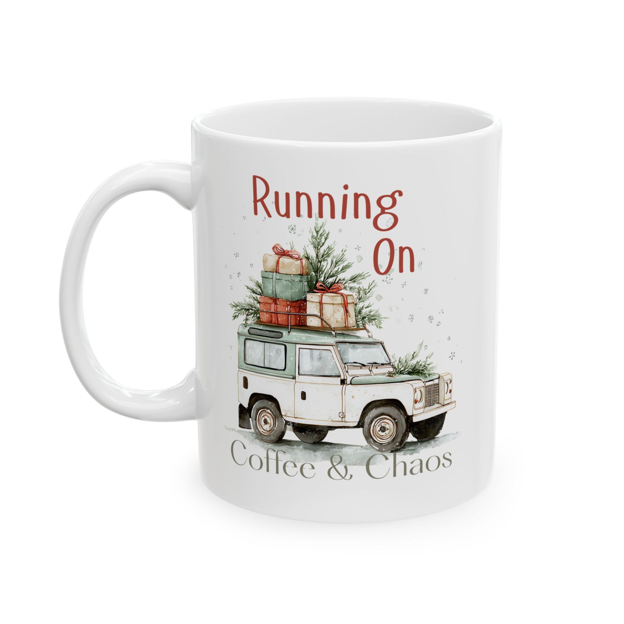 Christmas Truck Coffee Mug – Rustic Holiday Vintage Truck with Gifts (11oz, 15oz)
