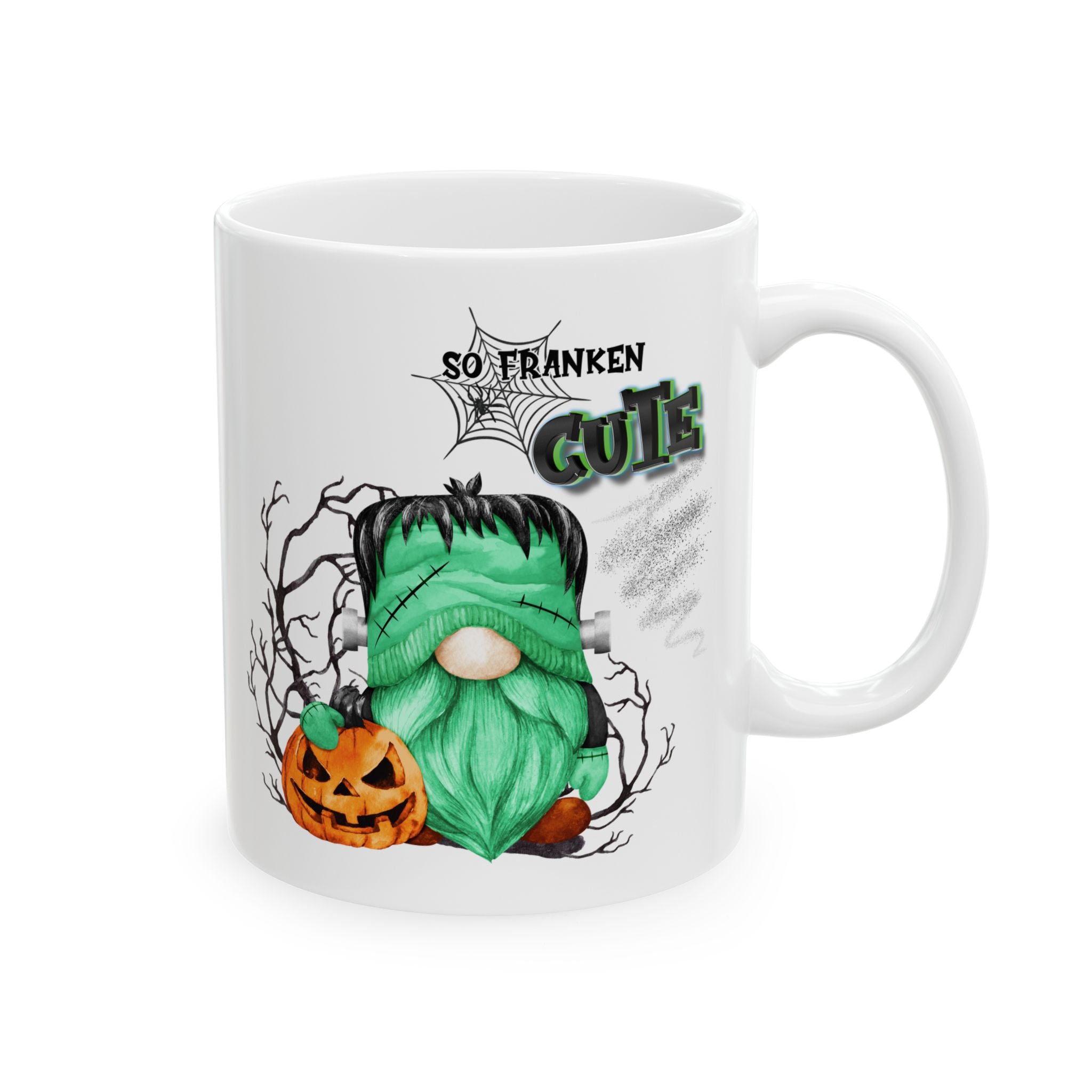 So Franken Cute – Funny Frankenstein Gnome Halloween Coffee Mug (11oz, 15oz)
