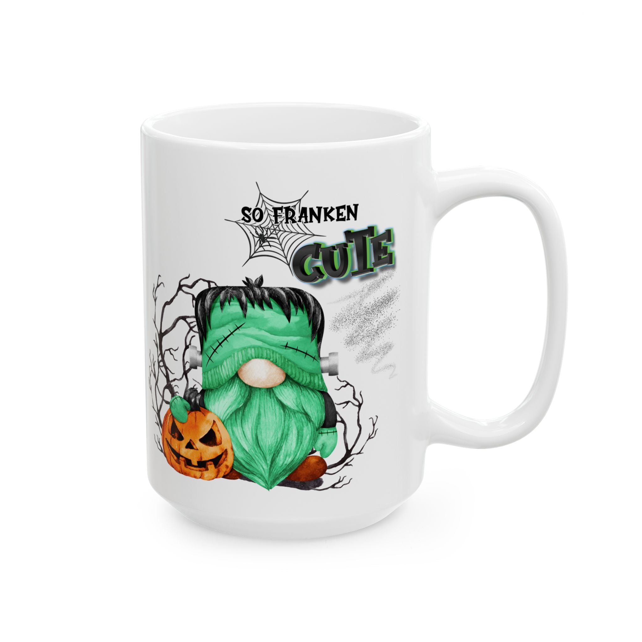 So Franken Cute – Funny Frankenstein Gnome Halloween Coffee Mug (11oz, 15oz)