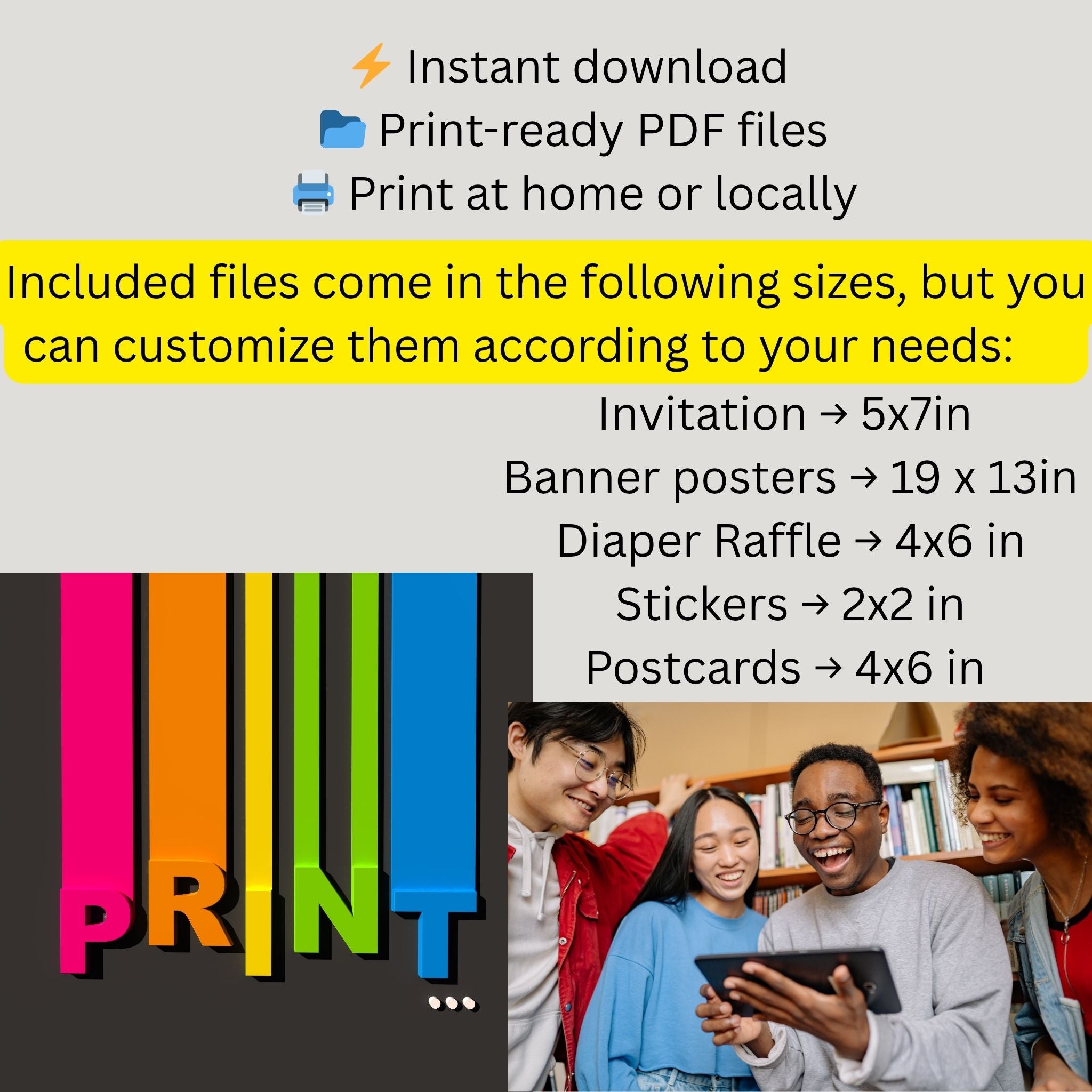 A Little Dragon Is On The Way Baby Shower Party Bundle Kit Instant Download 8pc