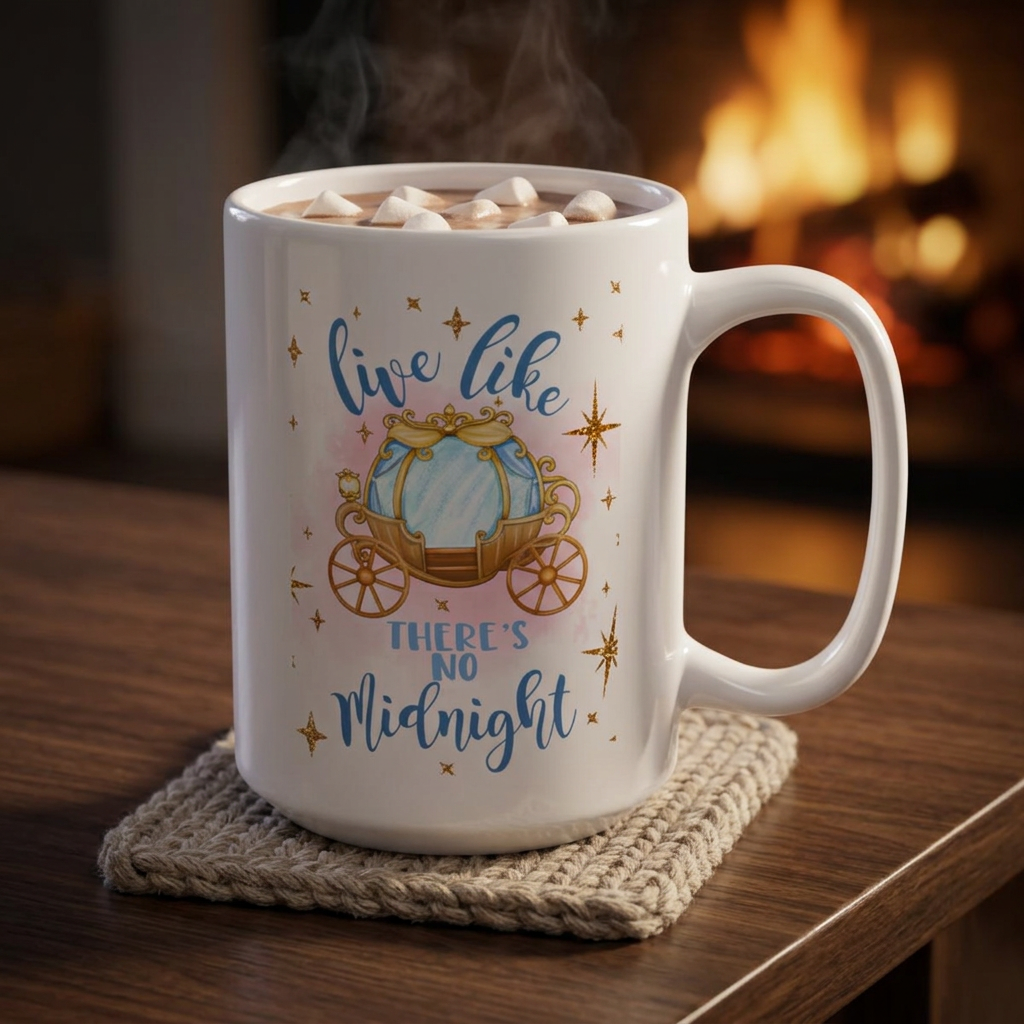 Live Like There's No Midnight – Magical Carriage Coffee Mug (11oz, 15oz)