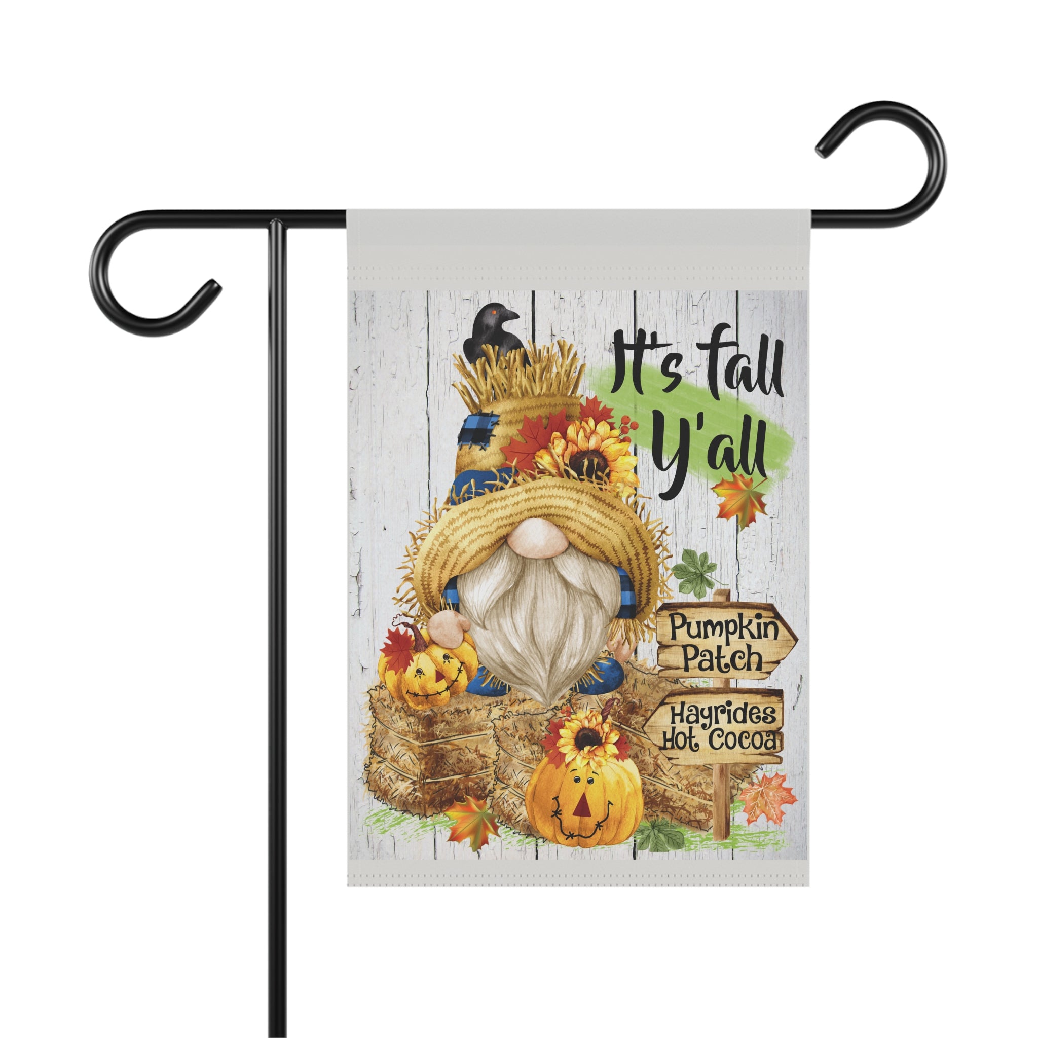 It's Fall Y'all Pumpkin Patch Garden Flag 12x18 – Autumn Gnome House Yard Decor