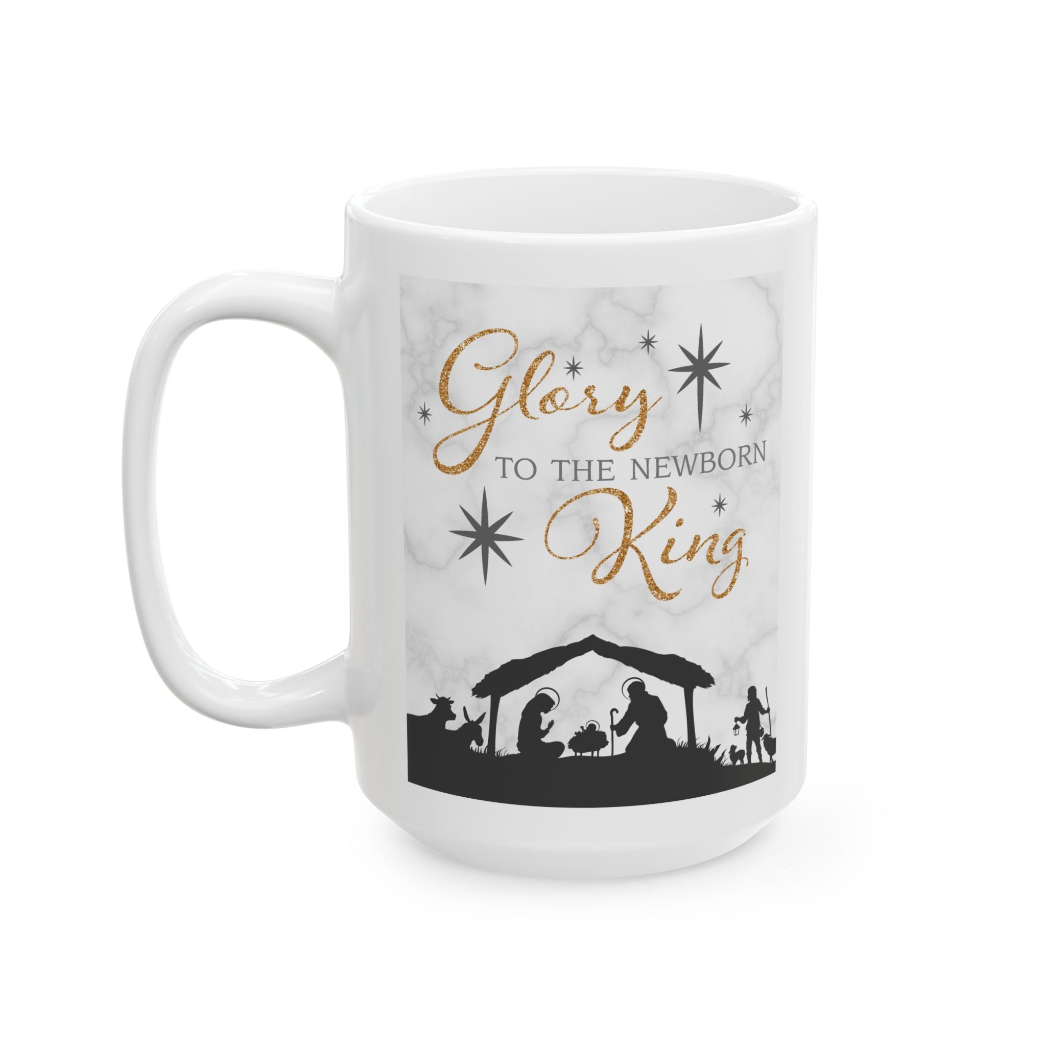 Glory to the Newborn King – Christian Christmas Coffee Mug (11oz, 15oz)