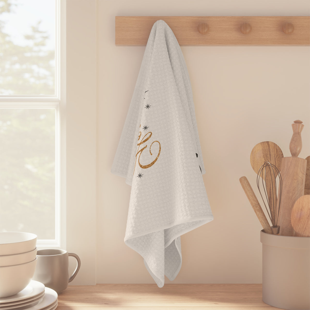 Nativity 'Glory to the Newborn King' Tea Towel