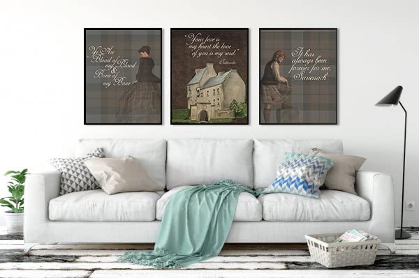 Blood Of My Blood Scottish Highlands Wall Art Prints - Set of 3, 8x10