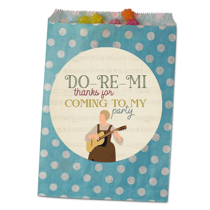 Vintage Musical Theater Party Favor Stickers - Set of 24