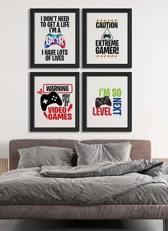 I'm So Next Level - Gamer Room Wall Art Prints, Kids Decor