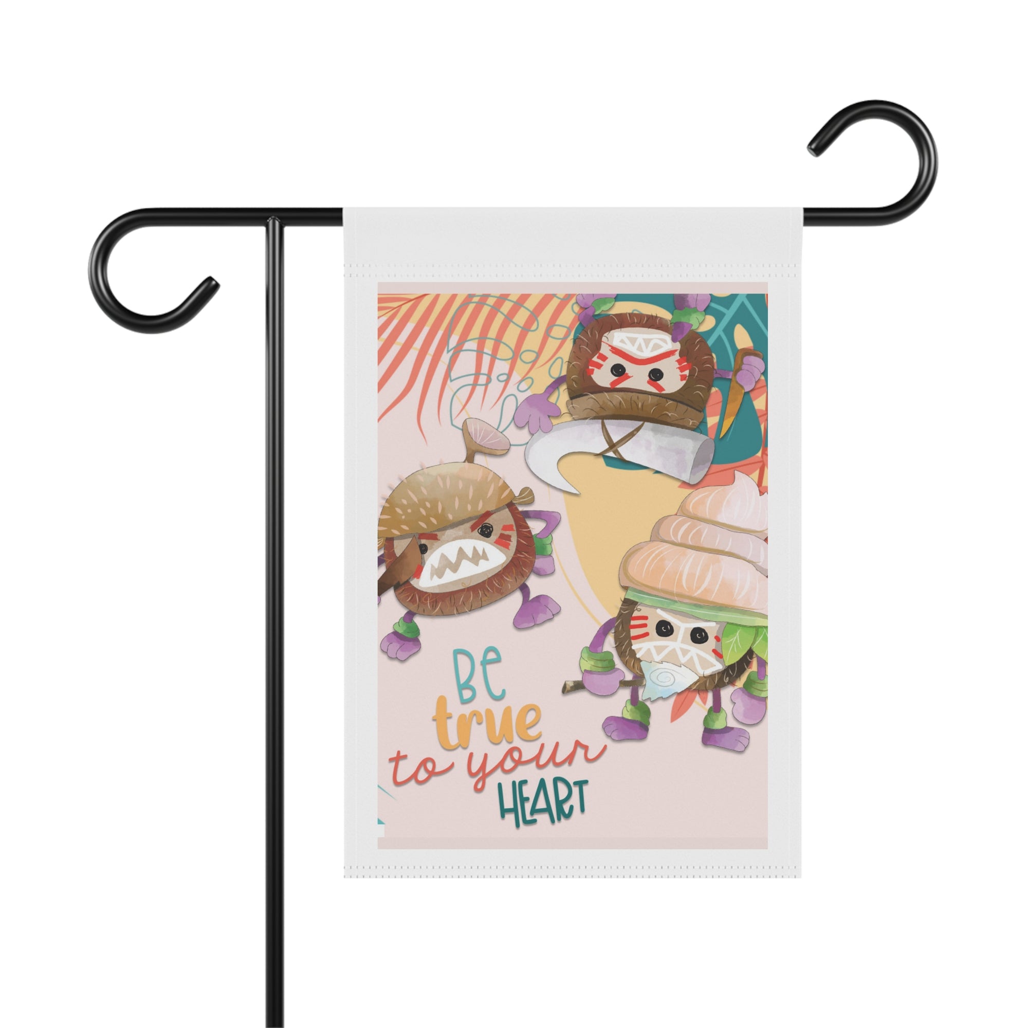 Be True To Your Heart cute garden flag, 12x18 family yard decor