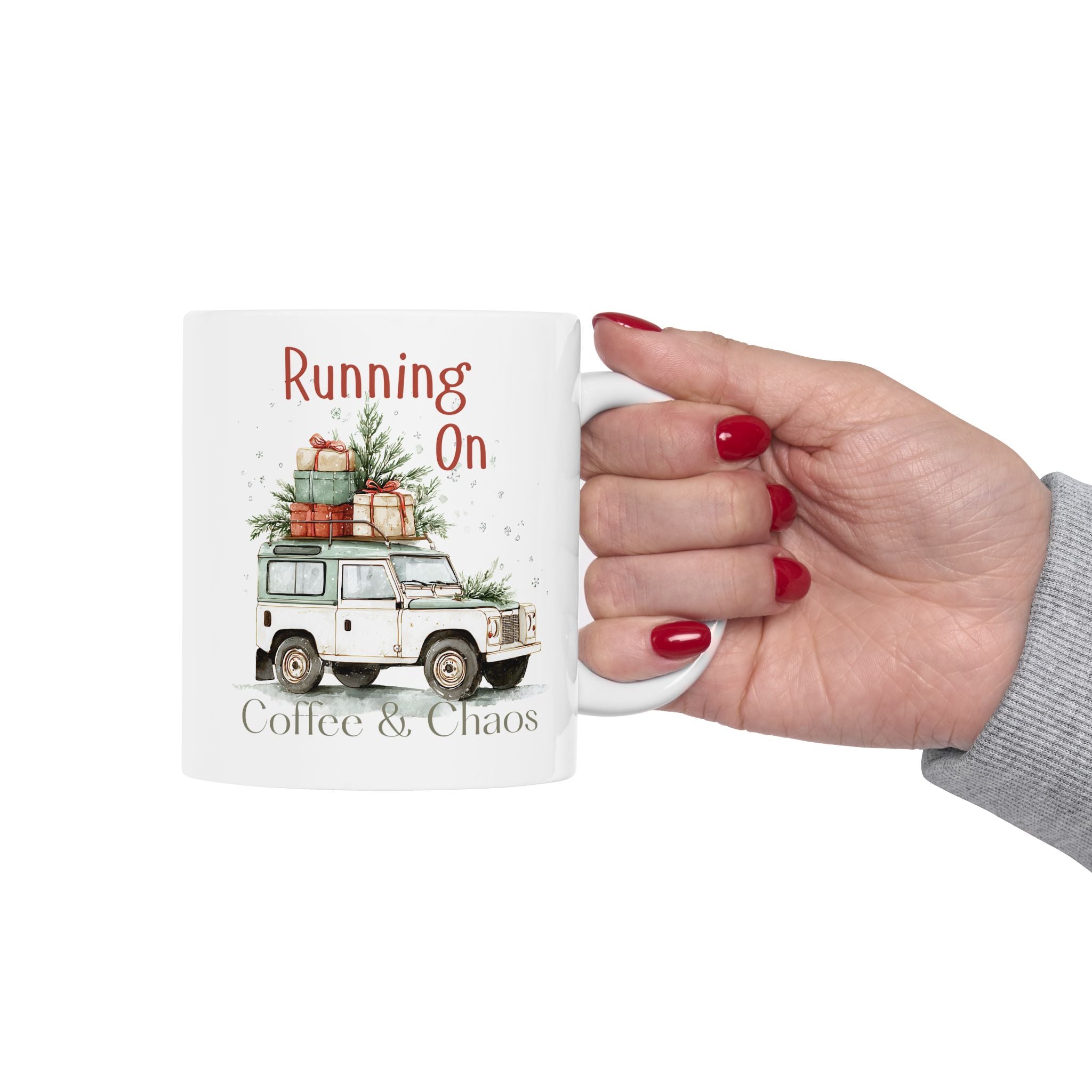 Christmas Truck Coffee Mug – Rustic Holiday Vintage Truck with Gifts (11oz, 15oz)