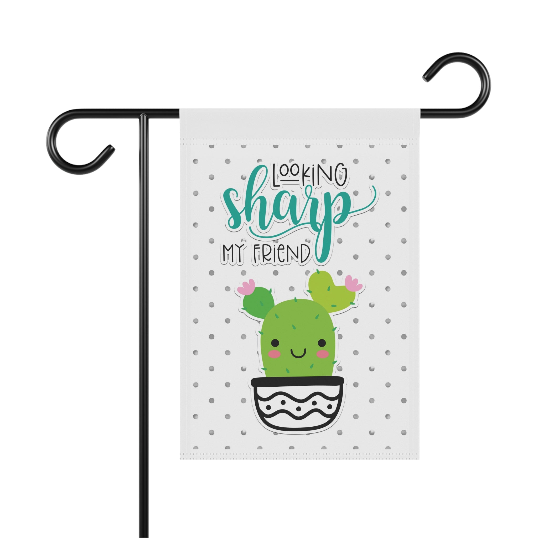 Looking Sharp Friend Botanical Garden Flag 12x18 – Cute Cactus Succulent Yard Decor