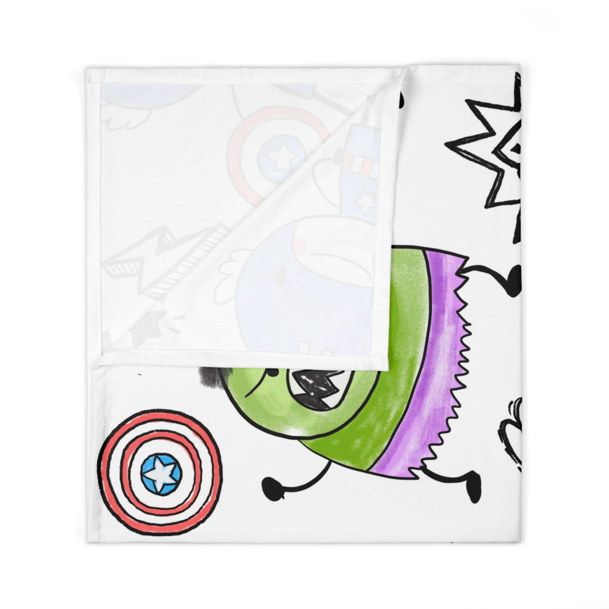 Superhero Baby Swaddle Blanket - Cozy Infant Wrap with Fun Cartoon Designs for Newborns