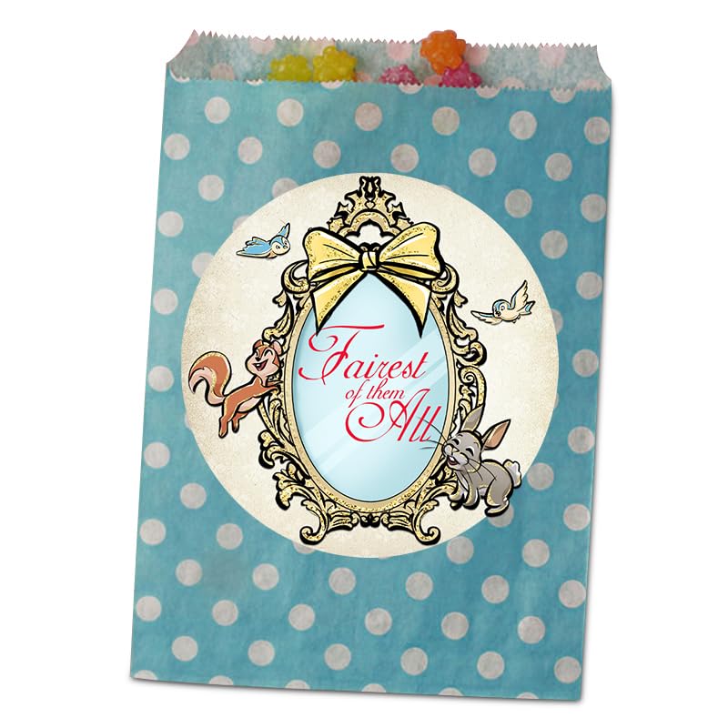 Fairytale Princess Party Favor Stickers - Set of 24