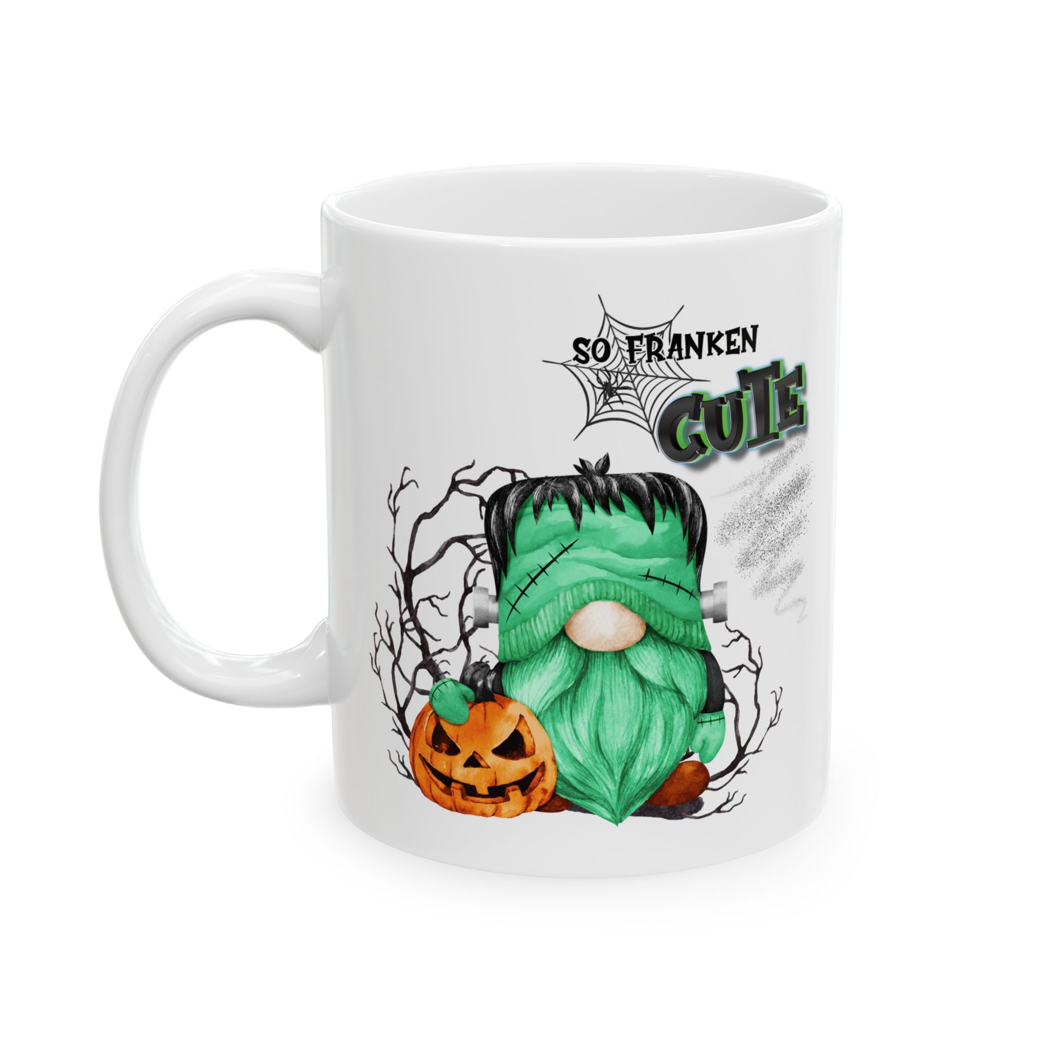 So Franken Cute – Funny Frankenstein Gnome Halloween Coffee Mug (11oz, 15oz)