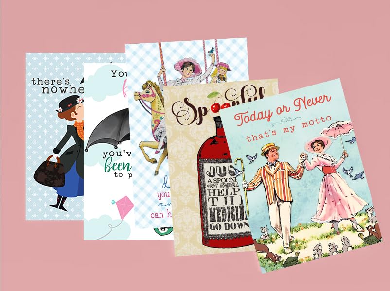 Magical Nanny Musical Greeting Cards - Set of 10 with Envelopes, Blank