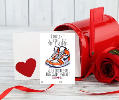 Silly Goose Gifts Trendy Designer Shoe Themed Valentines Day Card for Kids School Classroom Exchange (Set of 24)