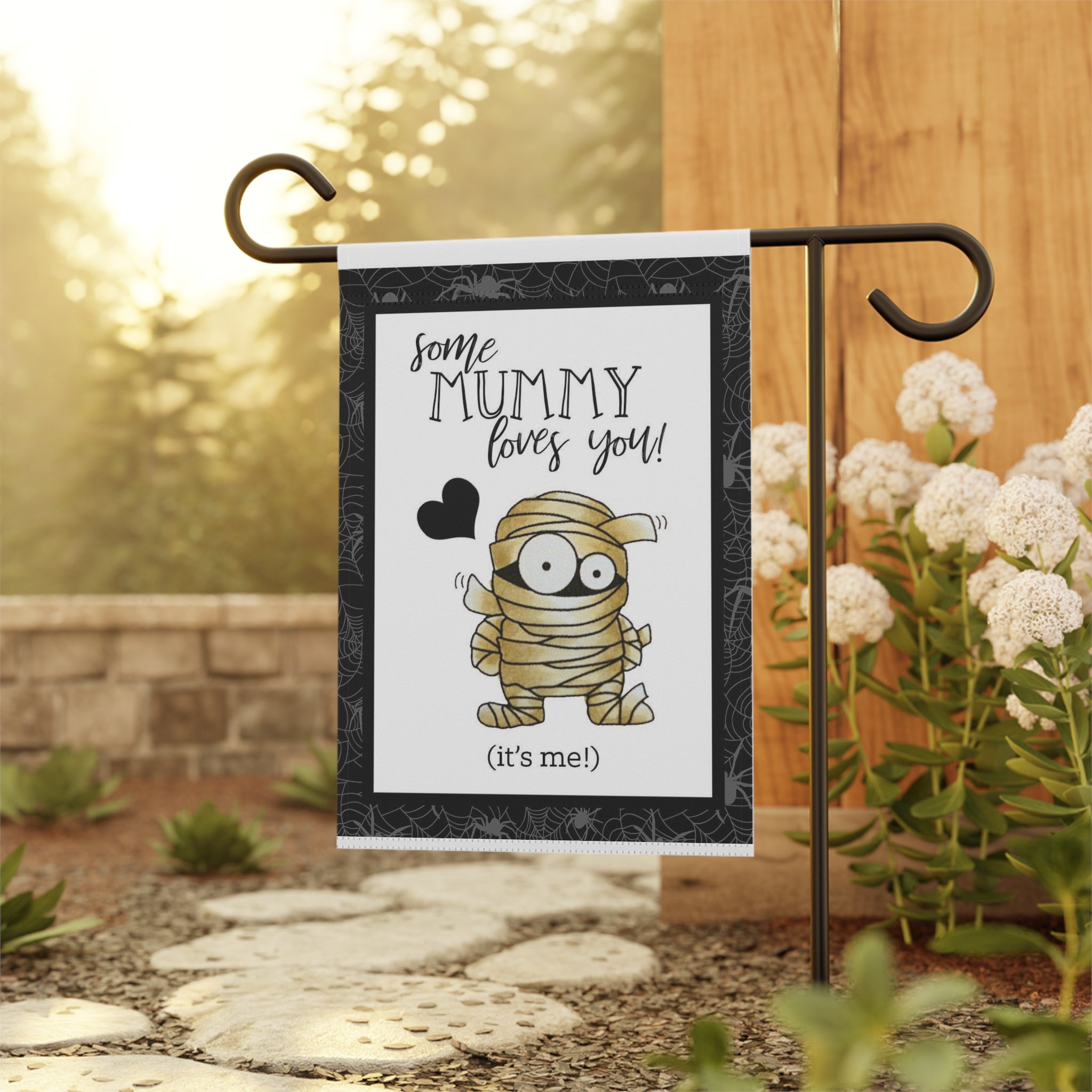 Some Mummy Loves You Halloween Garden Flag 12x18 – Funny Yard Decor