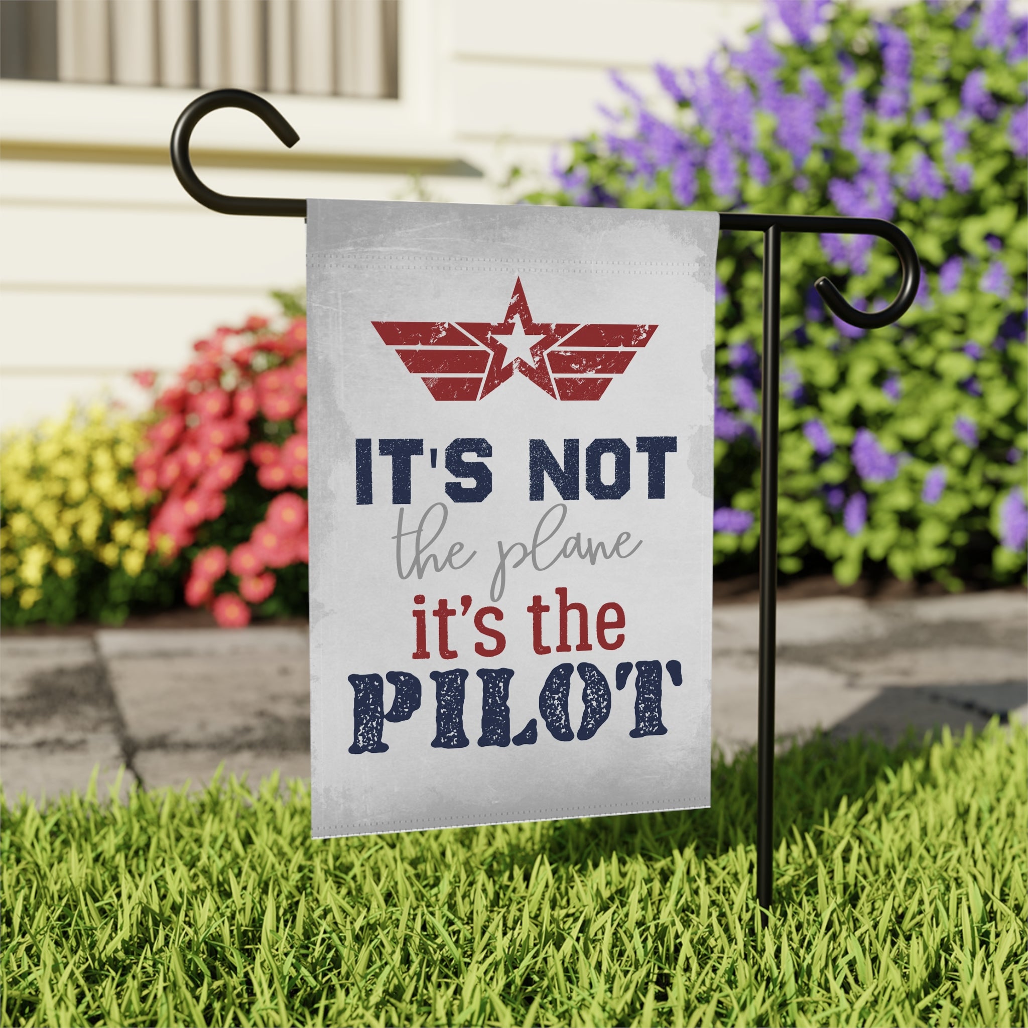 Patriot Jet Garden Flag 12x18 – Military Aircraft Freedom USA Outdoor Decor