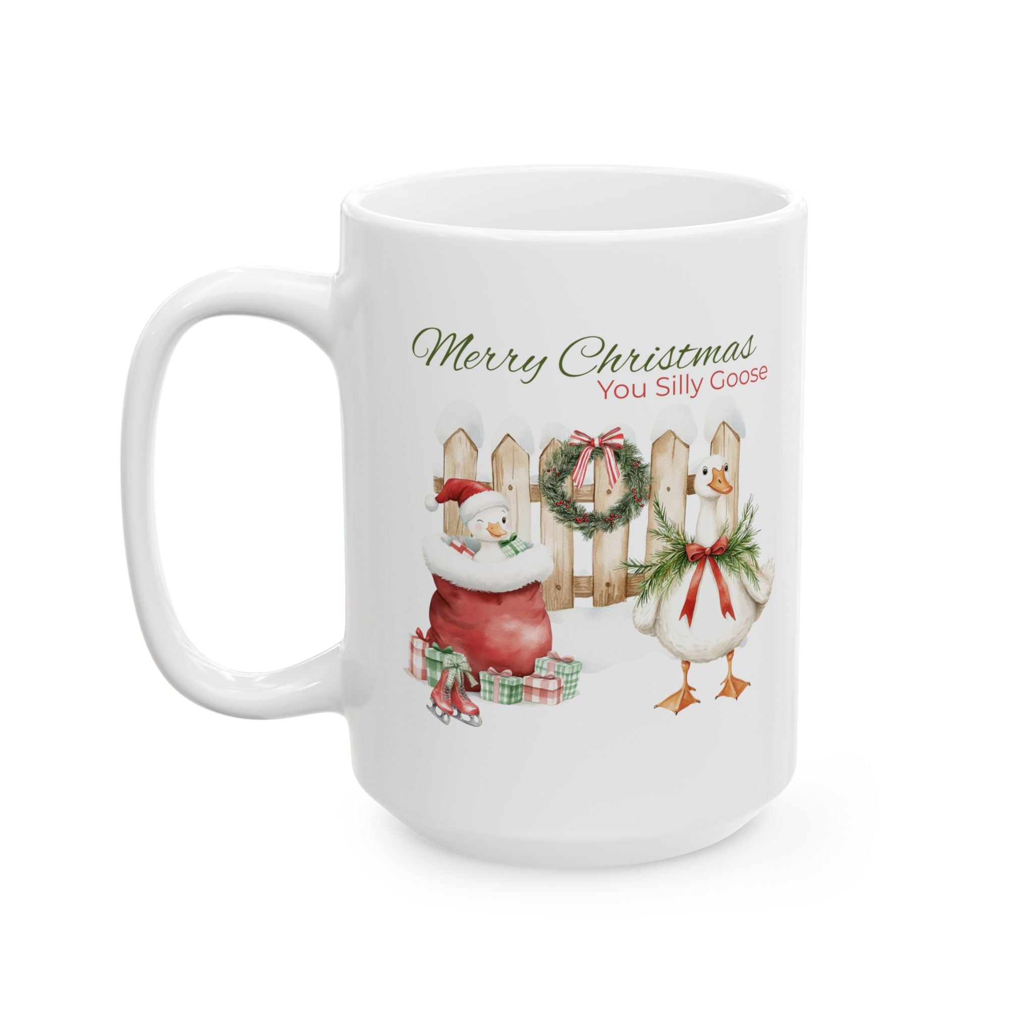 Merry Christmas Silly Goose Holiday Gift Season Comfort Ceramic Mug