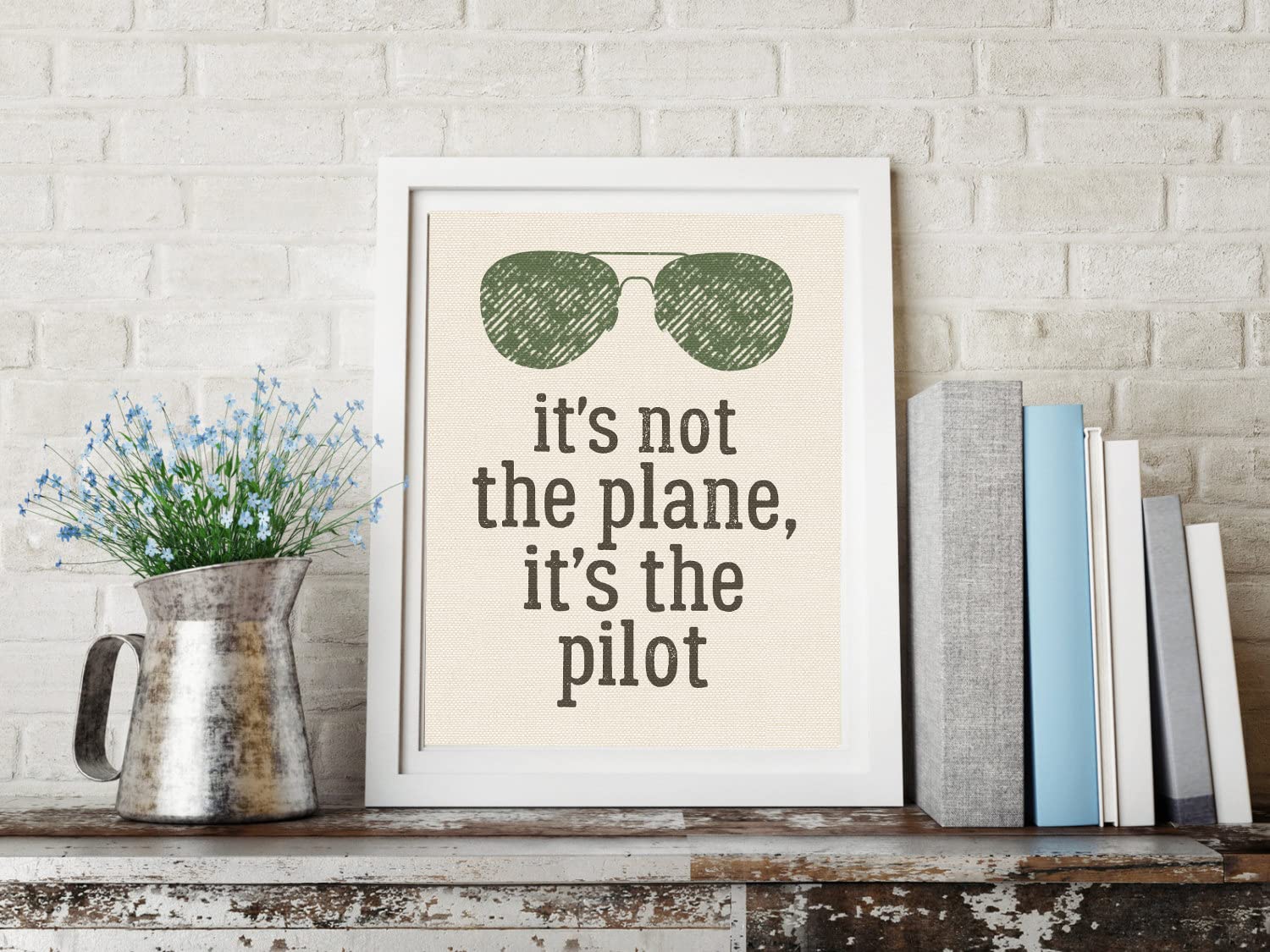 Ace Of The Skies Jet Wall Art Prints - Set of 8, 8x10 Airplane Boys Room