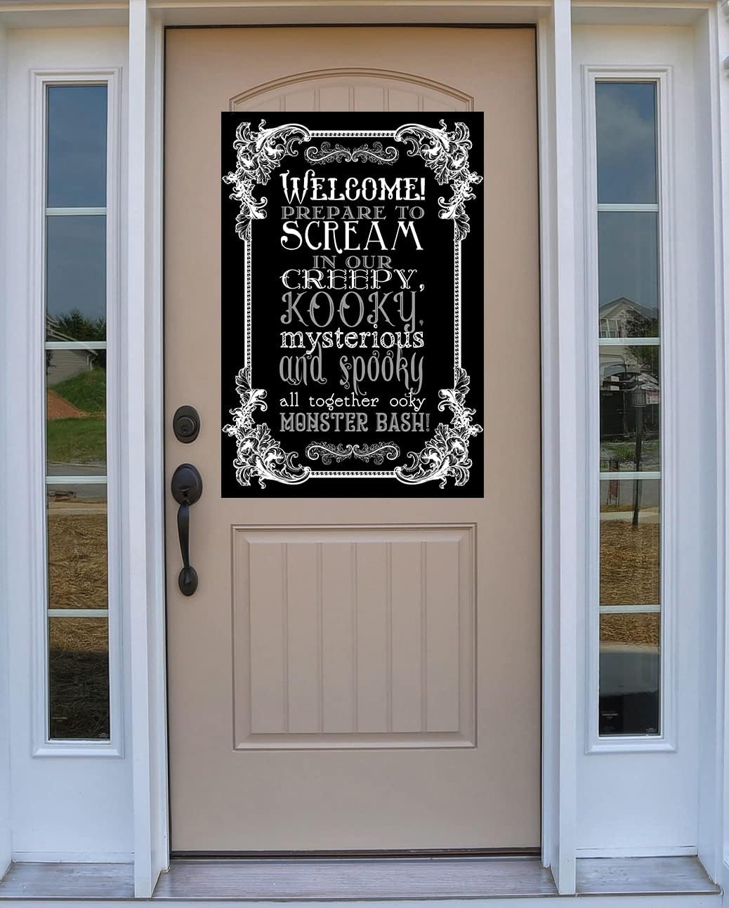 Monster Mash Party Banner Poster Wall Door Decor 19x13"