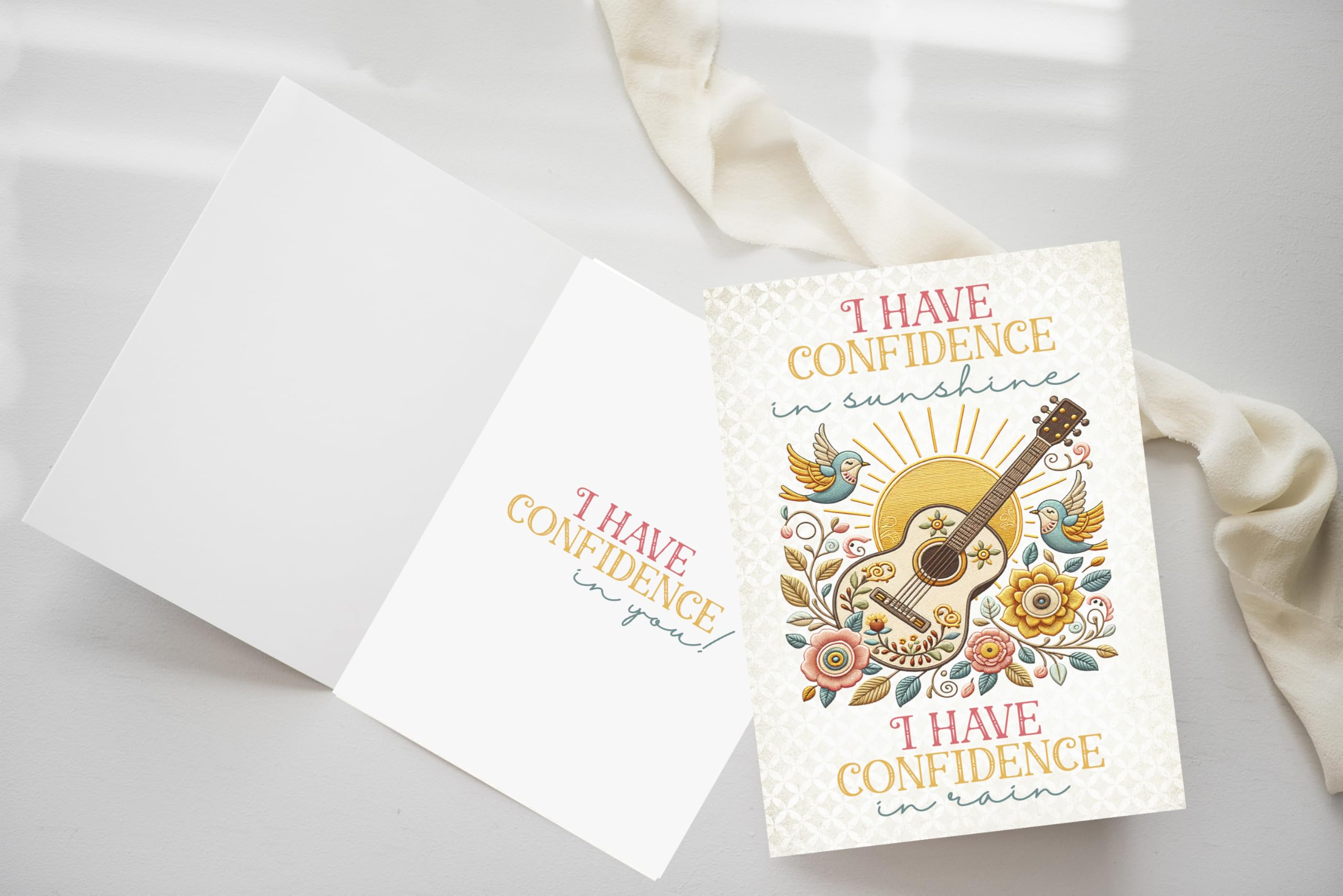 Whimsical Musical Film Greeting Cards - Set of 7 with Envelopes, Blank