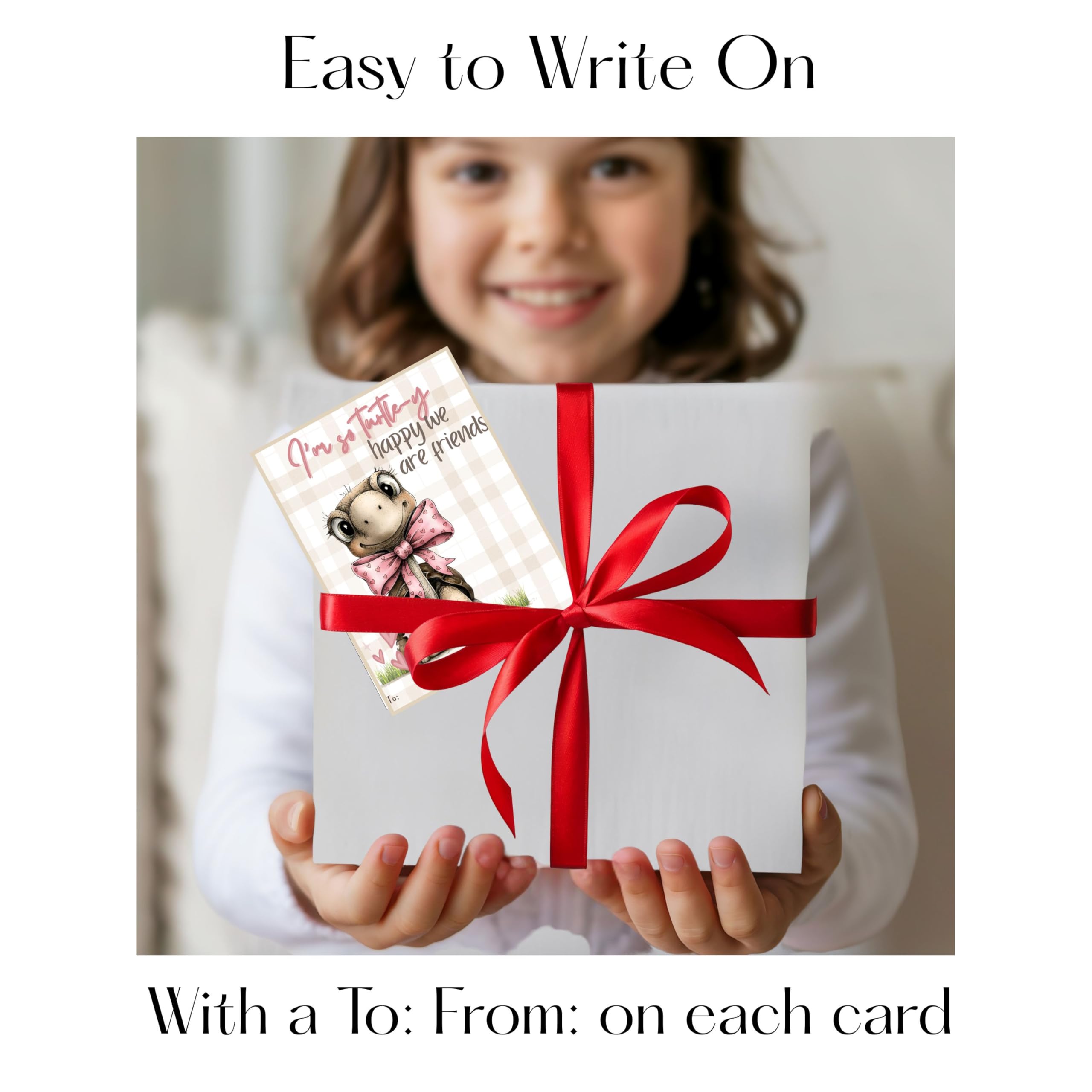 Whimsical Turtle Valentine Day Classroom Sharing Cards (Set of 22) Valentine's Party Exchange - Time to Shell-ebrate