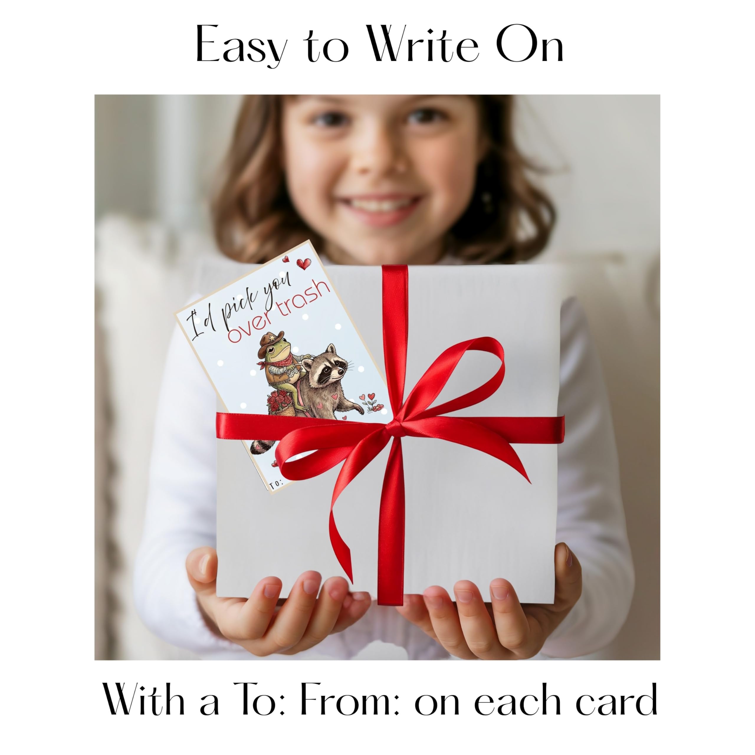 Sarcastic Frog Valentine Day Classroom Sharing Cards (Set of 22) Valentine's Party Exchange - Cupid is Stupid