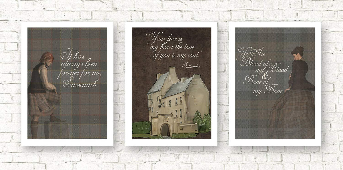 Scottish Scottish Highlands - Romantic Room Wall Art Decor Prints Sign Unframed