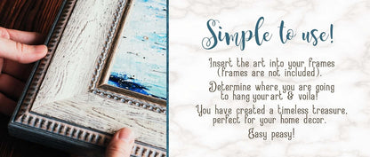 Jane Austen Book Quotes - Themed Wall Art Print Room Decor (Set of 6)
