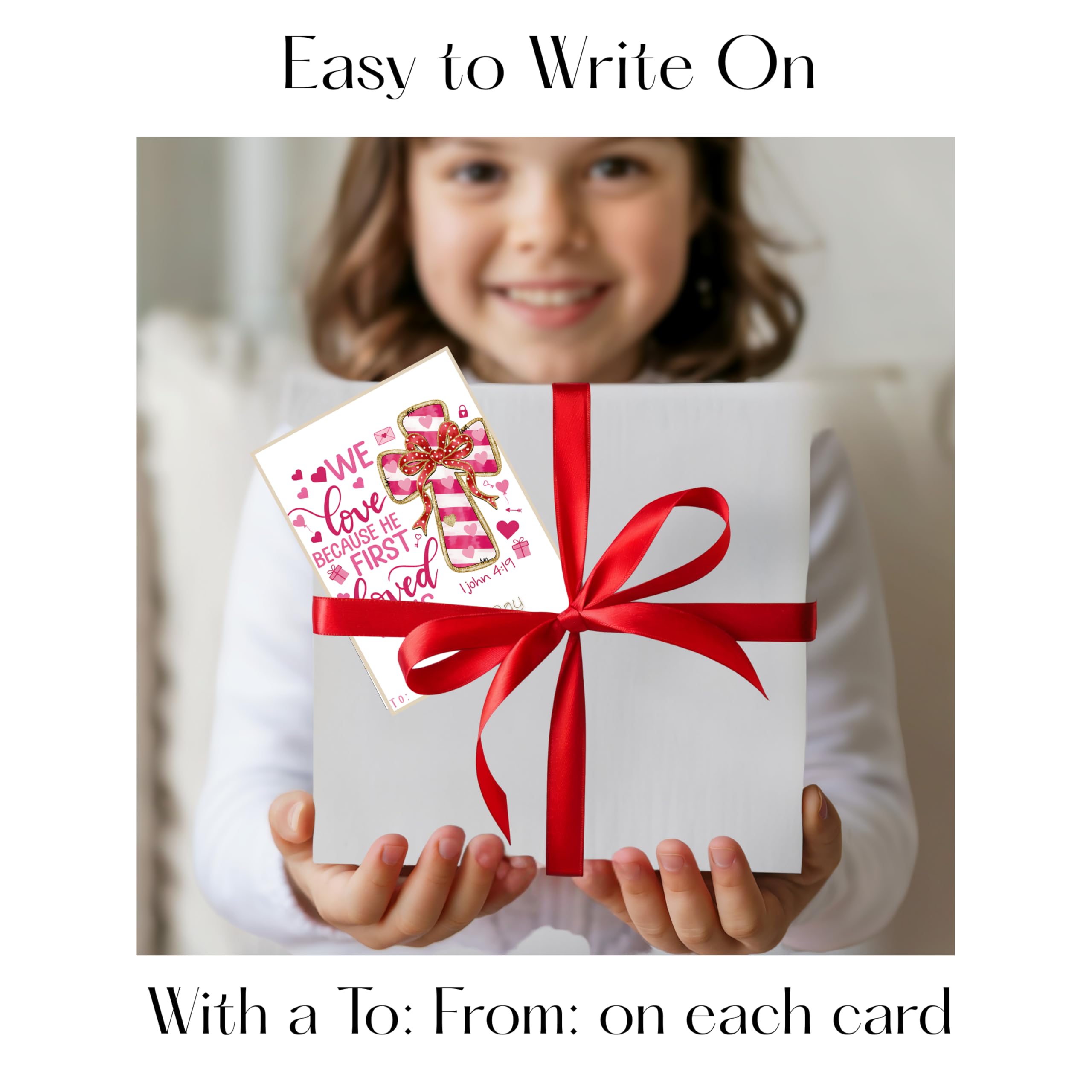 Love Like Jesus Christian Religious Valentine Day Classroom Sharing Cards (Set of 27) Valentine's Party Exchange - Jolly Holiday