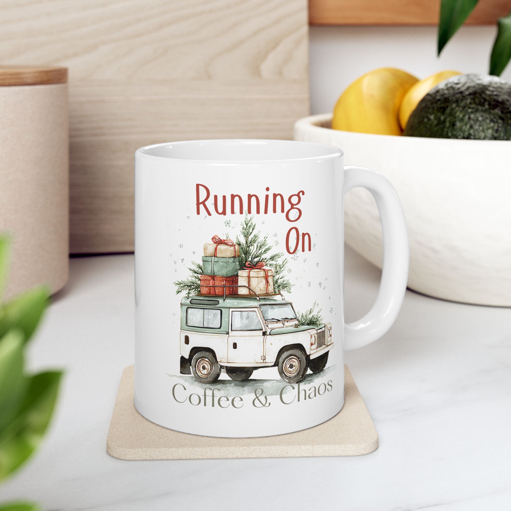 Christmas Truck Coffee Mug – Rustic Holiday Vintage Truck with Gifts (11oz, 15oz)