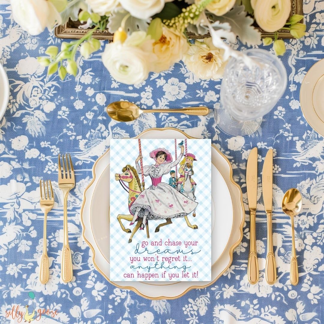 Magical Nanny Musical Greeting Cards - Set of 10 with Envelopes, Blank