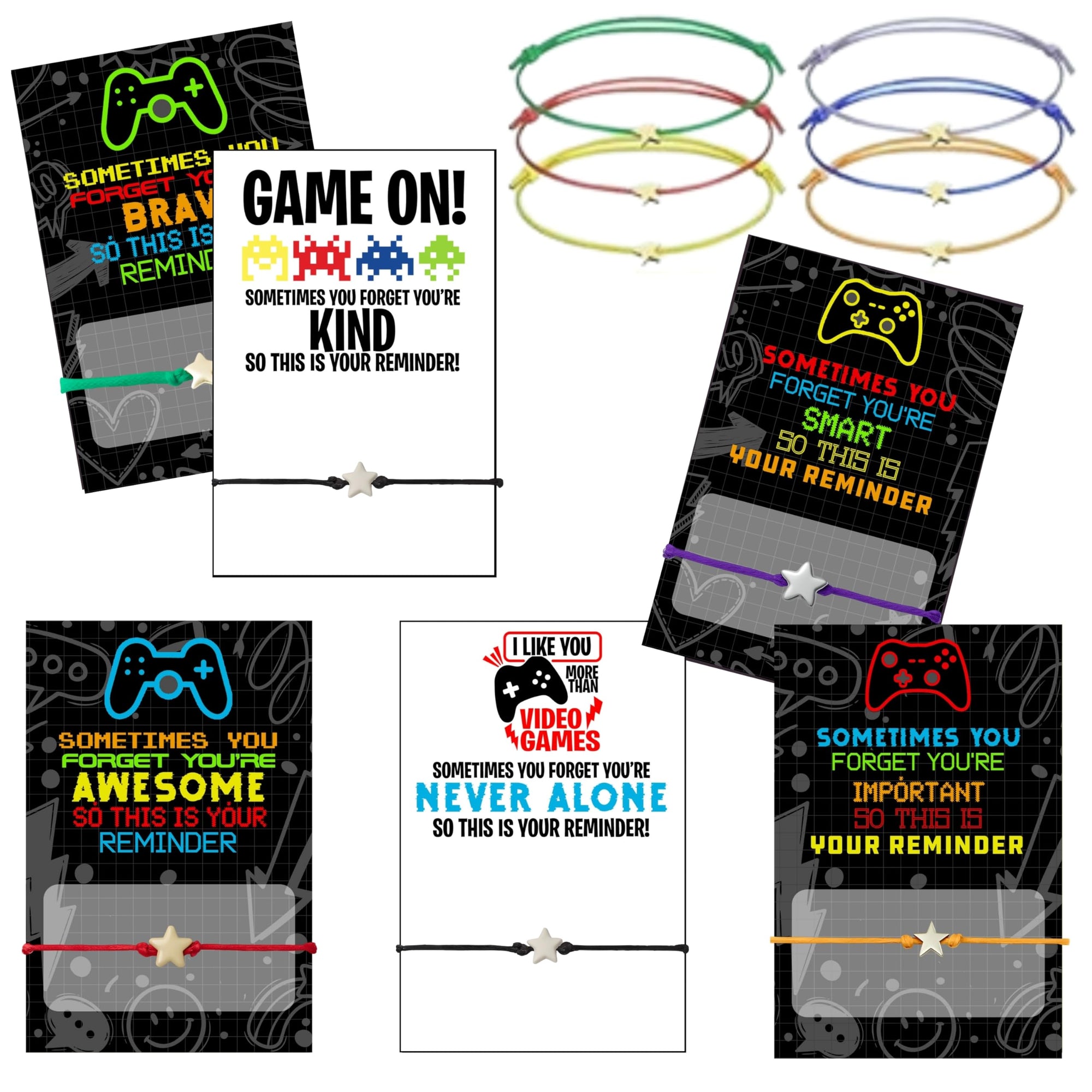 Video Gamer Themed Inspirational Bulk Gift Sets for All Occasions Favor Kit