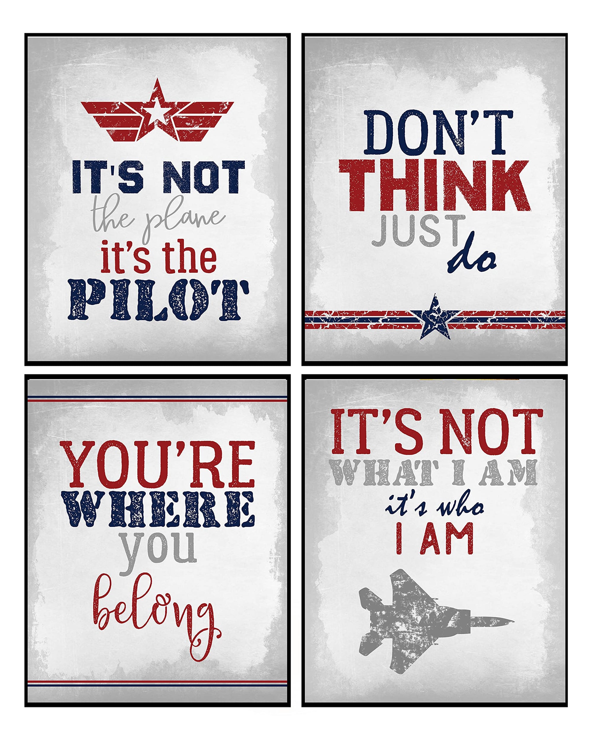 Ace of the Skies - Jet Themed Room Wall Art Print Poster Sign Decor