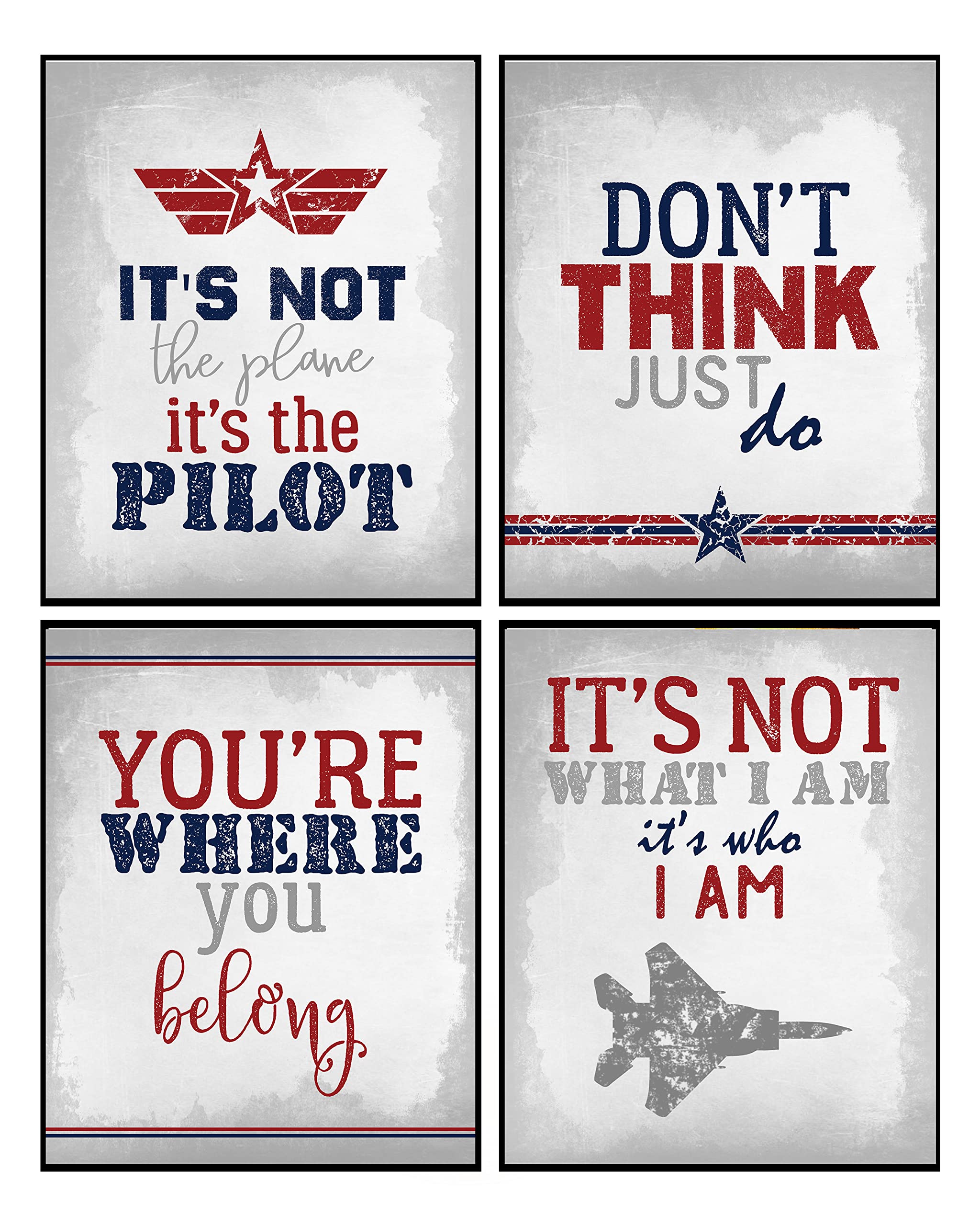 Ace of the Skies - Jet Themed Room Wall Art Print Poster Sign Decor